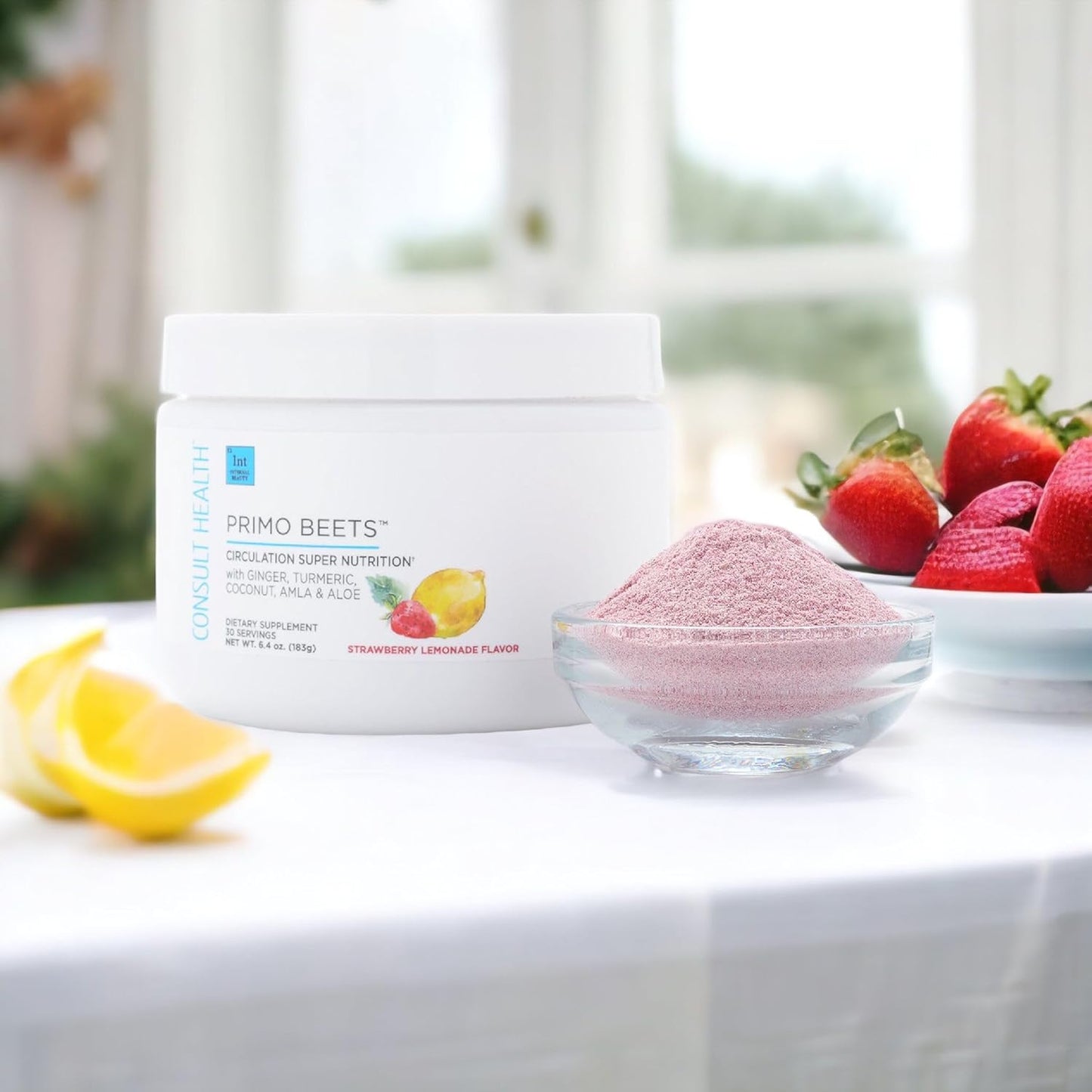 beet-root-powder-drink-mix-with-nitric-oxides-for-daily-nutrition---supports-circulation---ginger-turmeric-strawberry-lemonade-flavor---30-servings-6