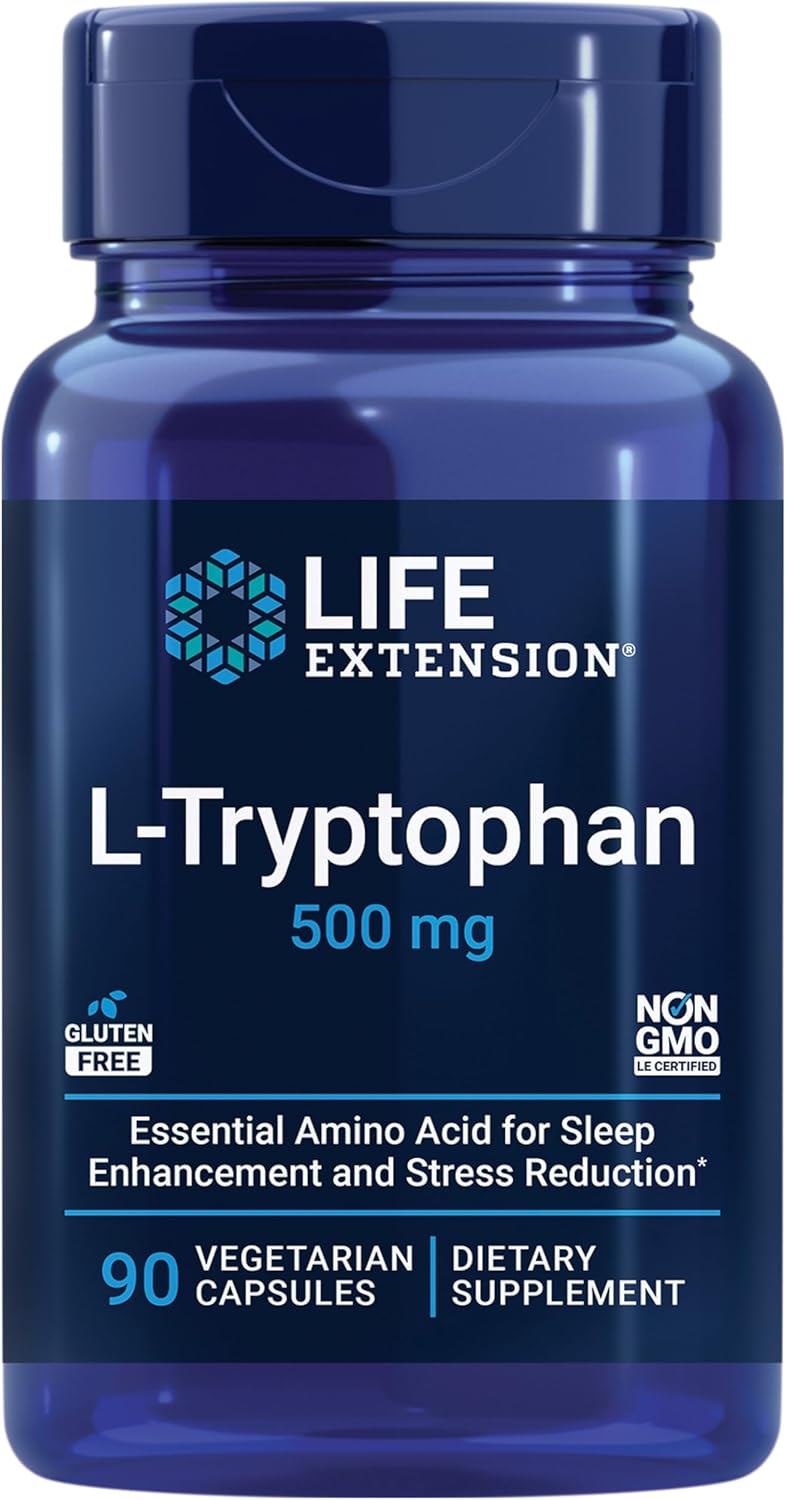 500-mg-life-extension-l-tryptophan-capsules-for-healthy-serotonin-levels-sleep-mood-stress-and-satiety---gluten-free-non-gmo-vegetarian---90-count-1