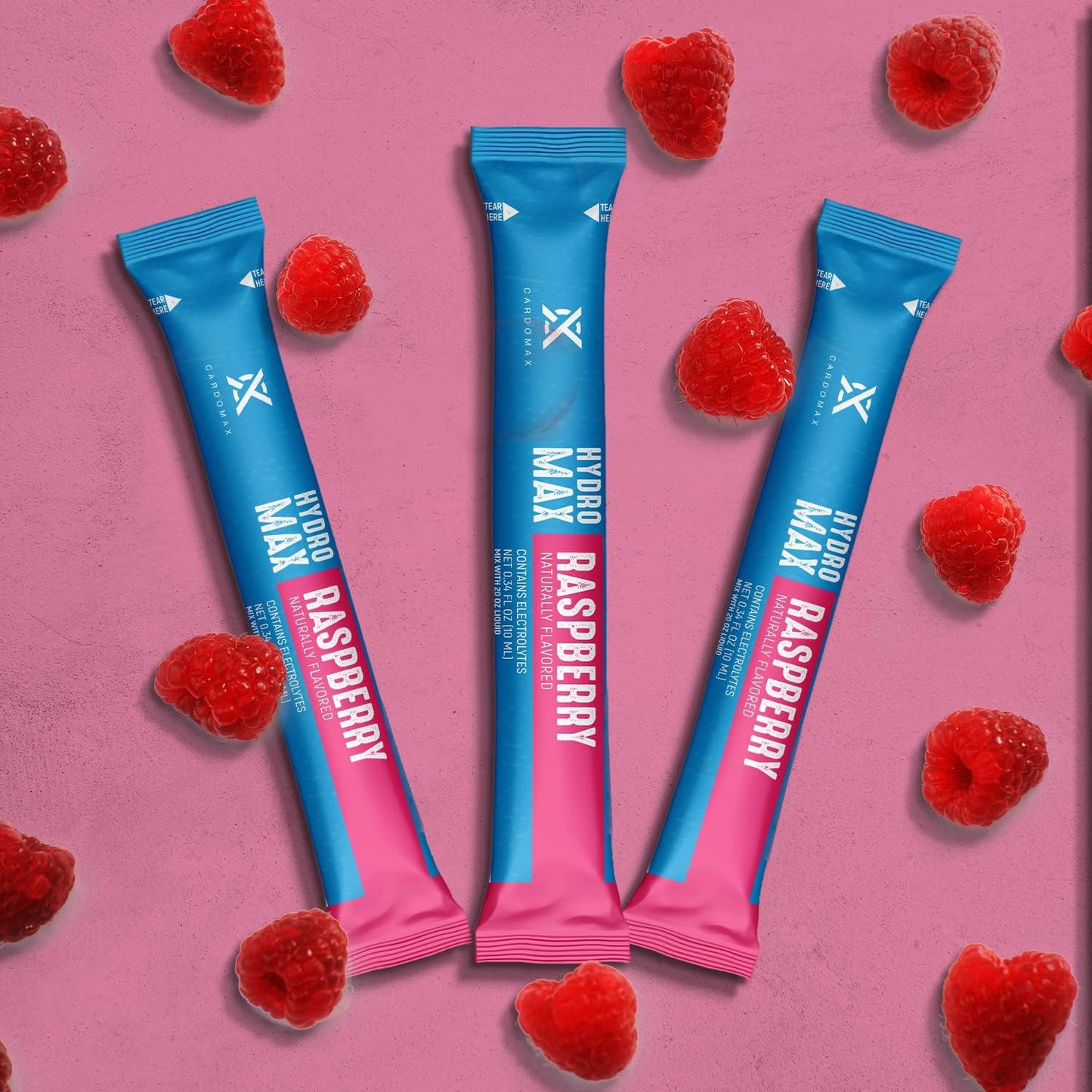cardomax-hydration-packets-raspberry-electrolyte-drink-mix---15-single-serve-sticks-sugar-free-keto-friendly-liquid-water-electrolytes-9