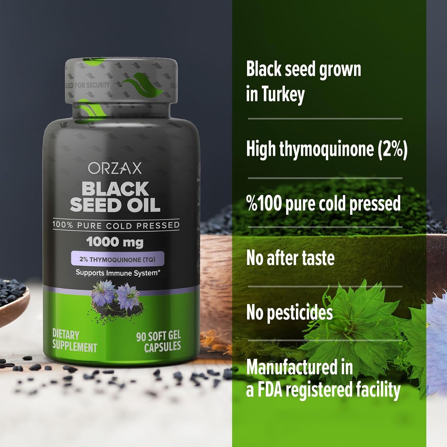 100-pure-cold-pressed-black-seed-oil-softgel-capsules---non-gmo-immune-support-supplement-with-omega-3-6-9-thymoquinone-for-hair-skin-face---1000-mg-90-count-2