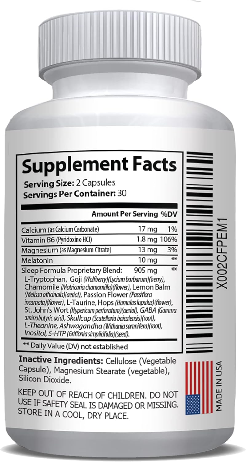 coast-to-coast-nutrition-sleep-support-supplement---60-capsules-with-l-tryptophan-gaba-chamomile-melatonin-10mg---wake-refreshed-with-proprietary-sleep-blend---30-day-supply-8