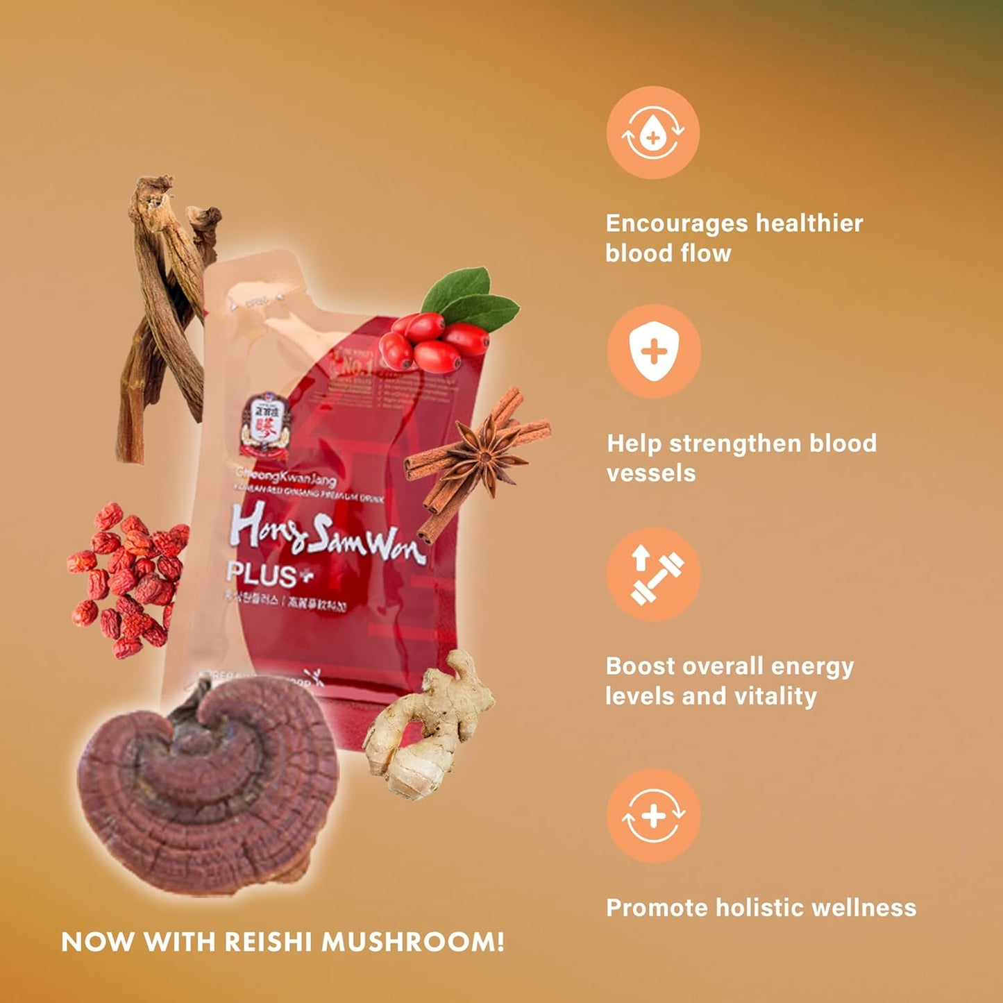 premium-korean-red-ginseng-drink-with-reishi-mushroom-gojiberry---energy-booster-herbal-tea---vegan-friendly---30-count-4