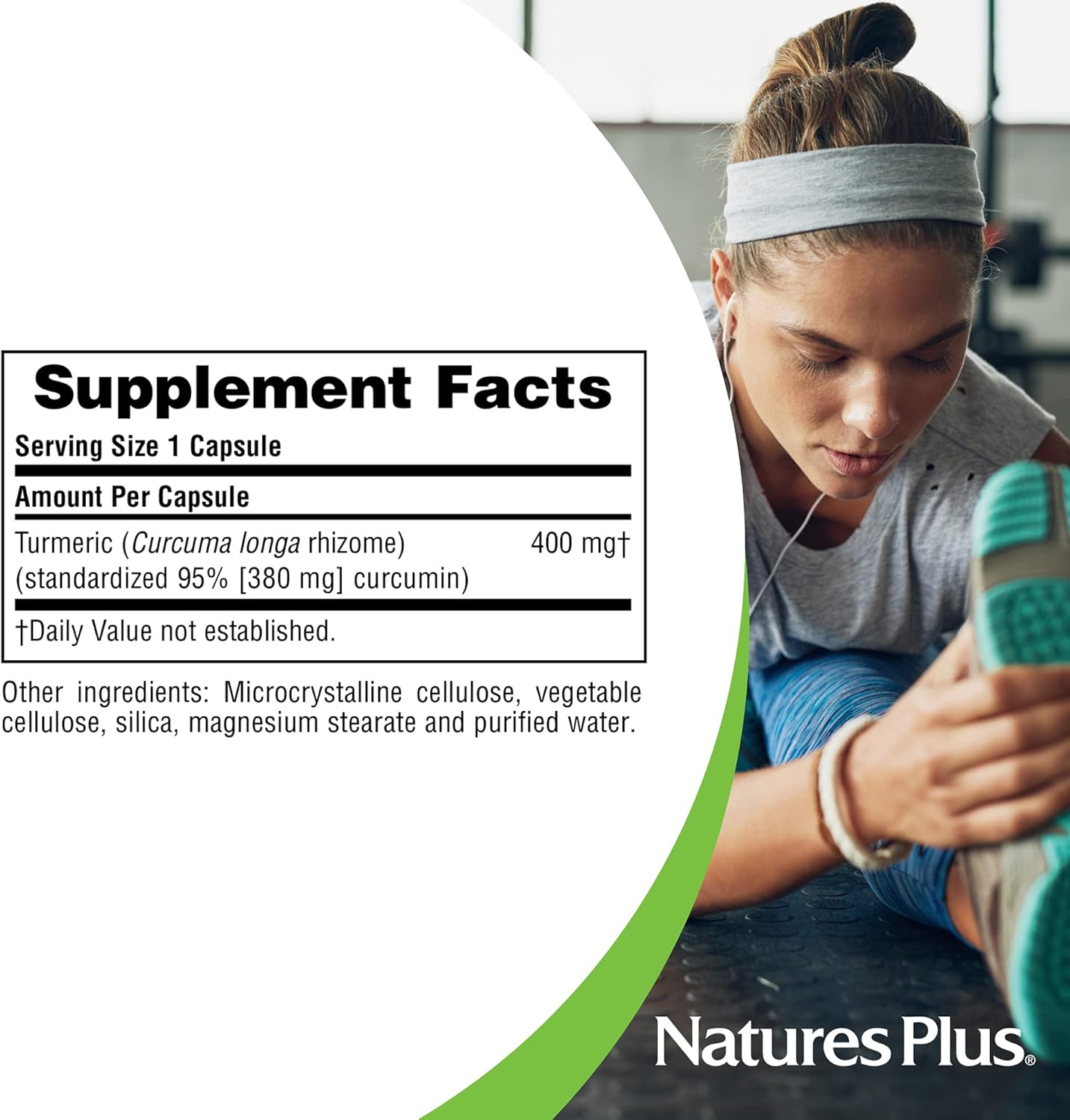 Herbal Actives Turmeric 400mg - 95% Curcumin - 60 Vegan Capsules - Vegetarian & Gluten-Free - Espot.com.au