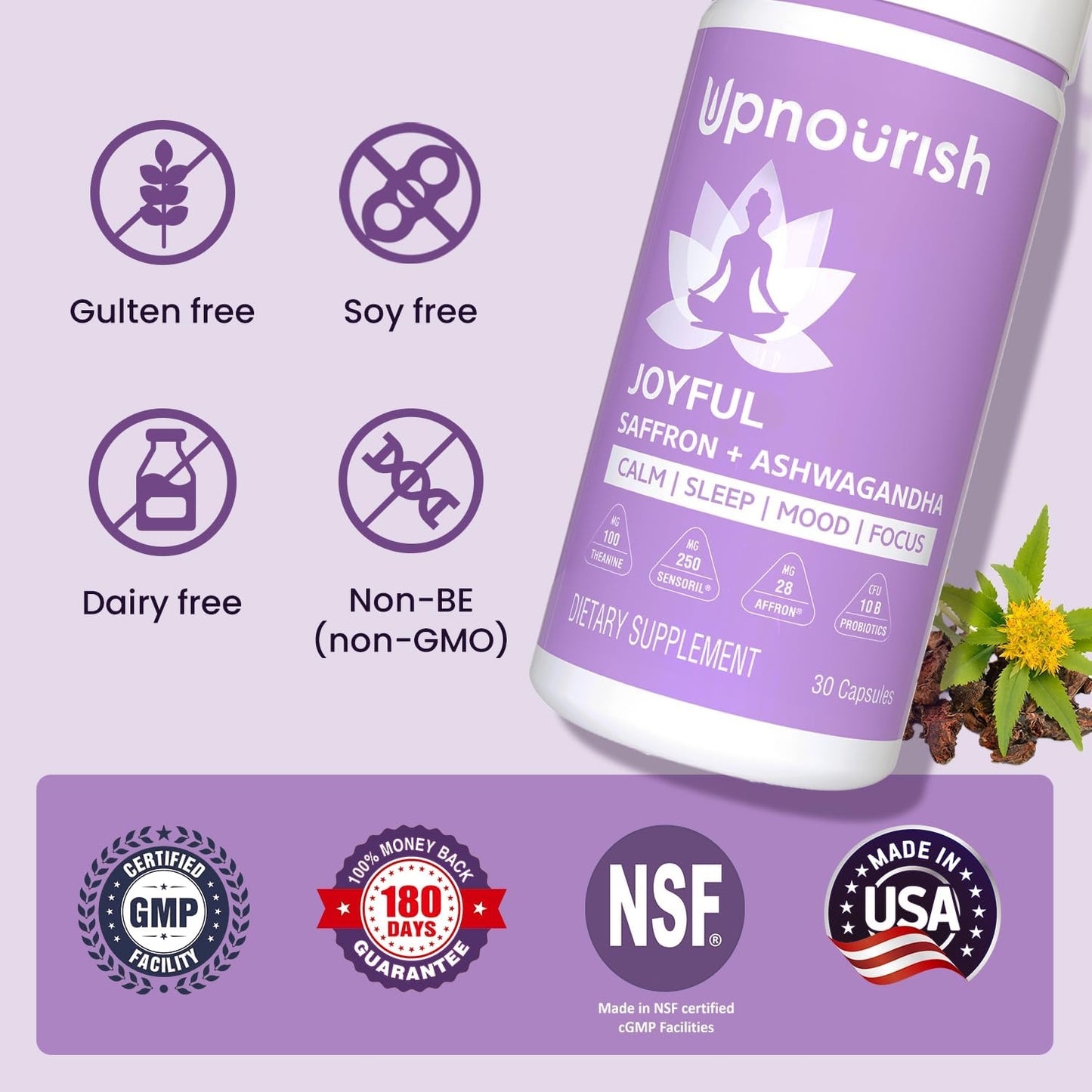 organic-ashwagandha-saffron-supplements-with-probiotics-for-stress-relief---mood-enhancer-calm-happy-pills-with-l-theanine-rhodiola---30-vegan-capsules-6