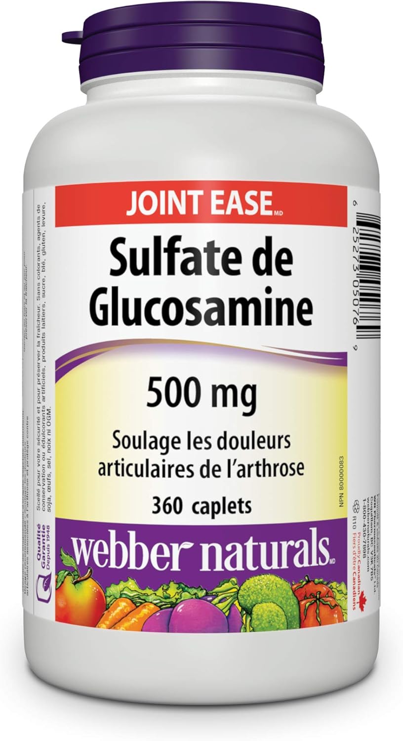 360-count-of-webber-naturals-glucosamine-sulfate-super-size-caplets-500mg---joint-health-support-supplement-2