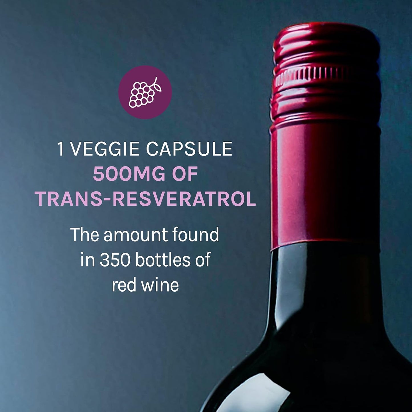 Reserveage Beauty Resveratrol 500mg Capsules - Heart & Cellular Health Antioxidant Supplement for Healthy Aging & Immune System, Paleo & Keto Friendly - Espot.com.au