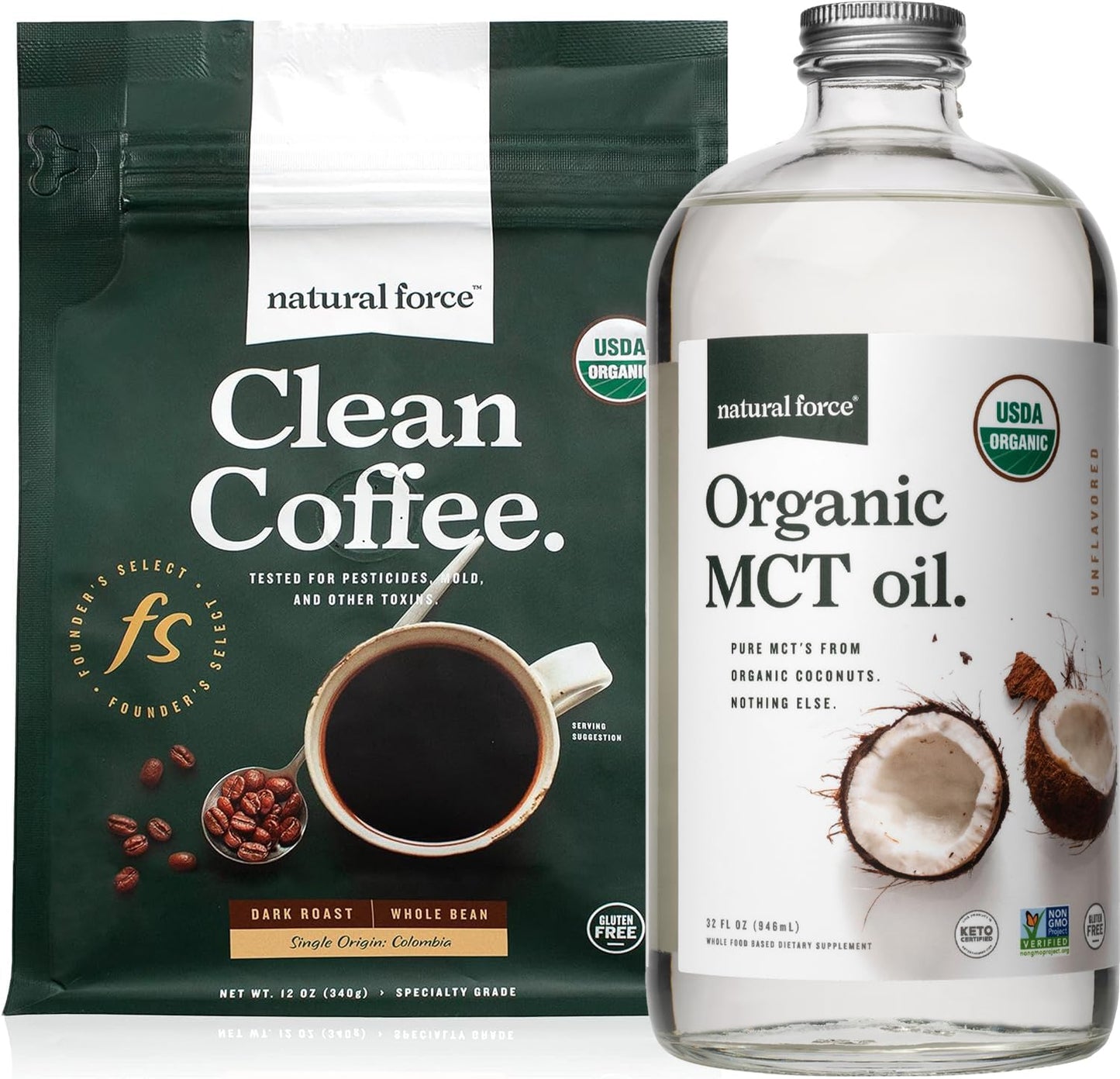 organic-dark-roast-clean-coffee-with-mct-oil-bundle---100-pure-coconut-mcts-mold-mycotoxin-free---non-gmo-keto-paleo-vegan---12-oz-and-32-oz-1