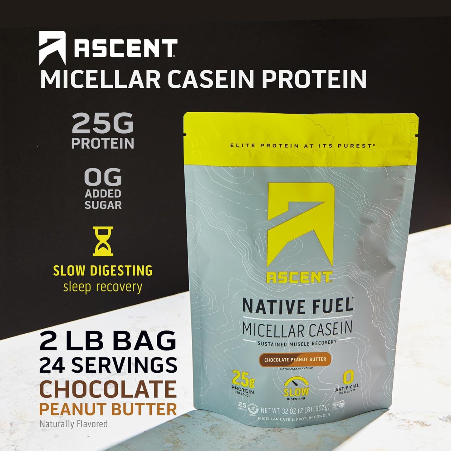 chocolate-peanut-butter-casein-protein-powder---25g-micellar-casein-zero-artificial-flavors-gluten-free-no-sugar-added---49g-bcaa-22g-leucine---2lb-2