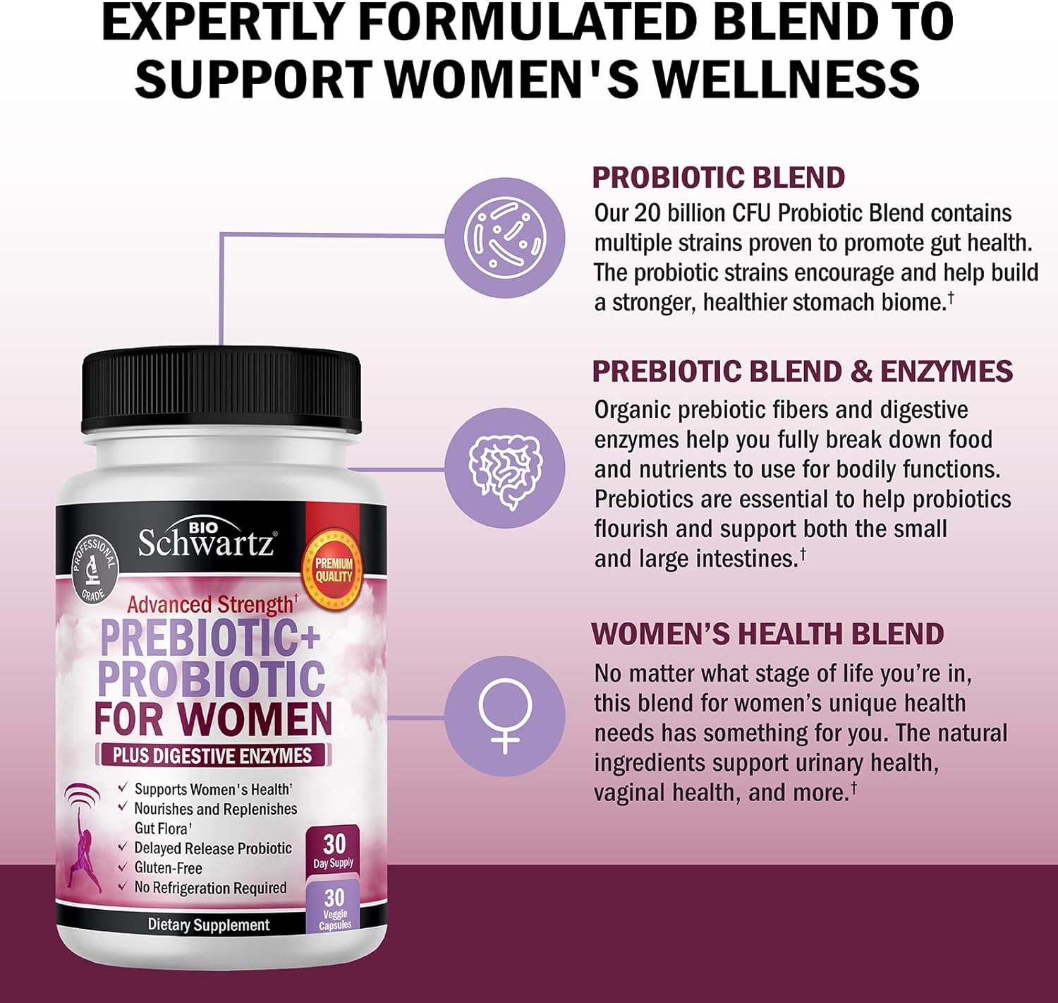 womens-prebiotic-probiotic-supplement-for-gut-vaginal-immune-health---with-black-cohosh-red-clover---whole-food-digestive-enzymes---lactobacillus-probiotic-capsules---30-count-4