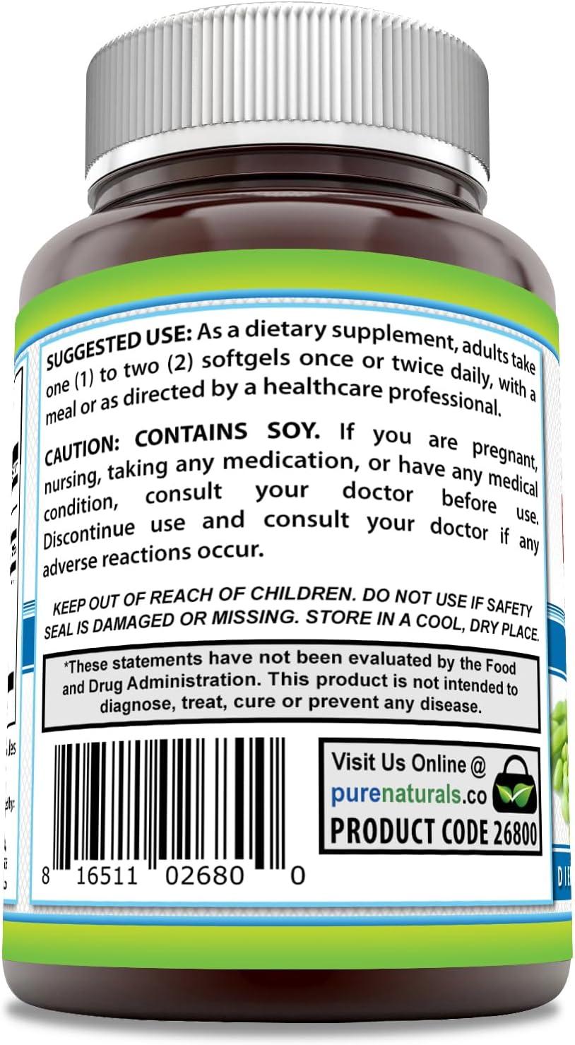 high-potency-pure-naturals-lecithin-1200-mg-softgels-supplement---non-gmo-gluten-free---120-count-3