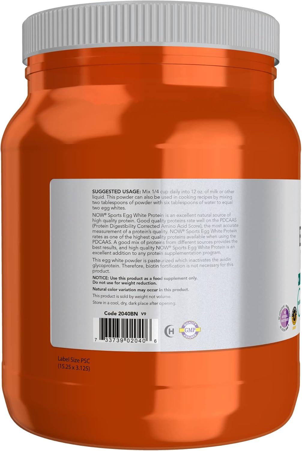 now-sports-nutrition-egg-white-protein-powder-12lb-pack-of-2---unflavored-16g-protein-with-bcaas---now-foods-2