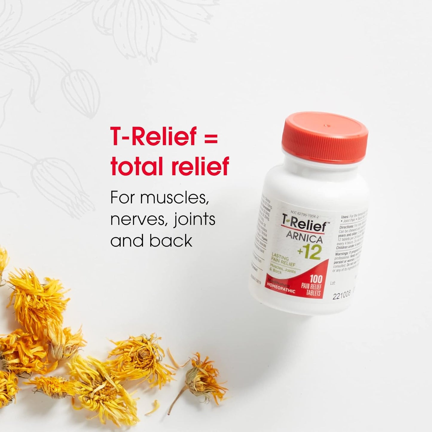 bundle-of-t-relief-arnica-12-natural-pain-relievers-in-tablets-and-cream---100ct-tablets-and-4oz-cream-for-natural-pain-relief-by-medinatura-5