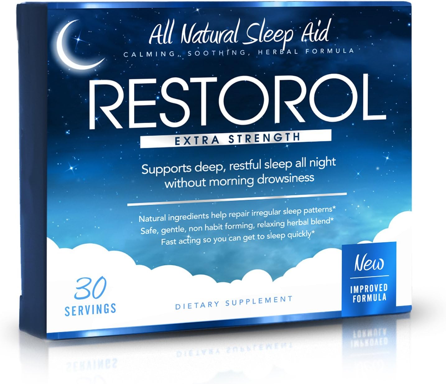 Restorol Natural Sleep Aid Supplement for Restful Sleep - 30 Capsules in 1 Bottle - Espot.com.au