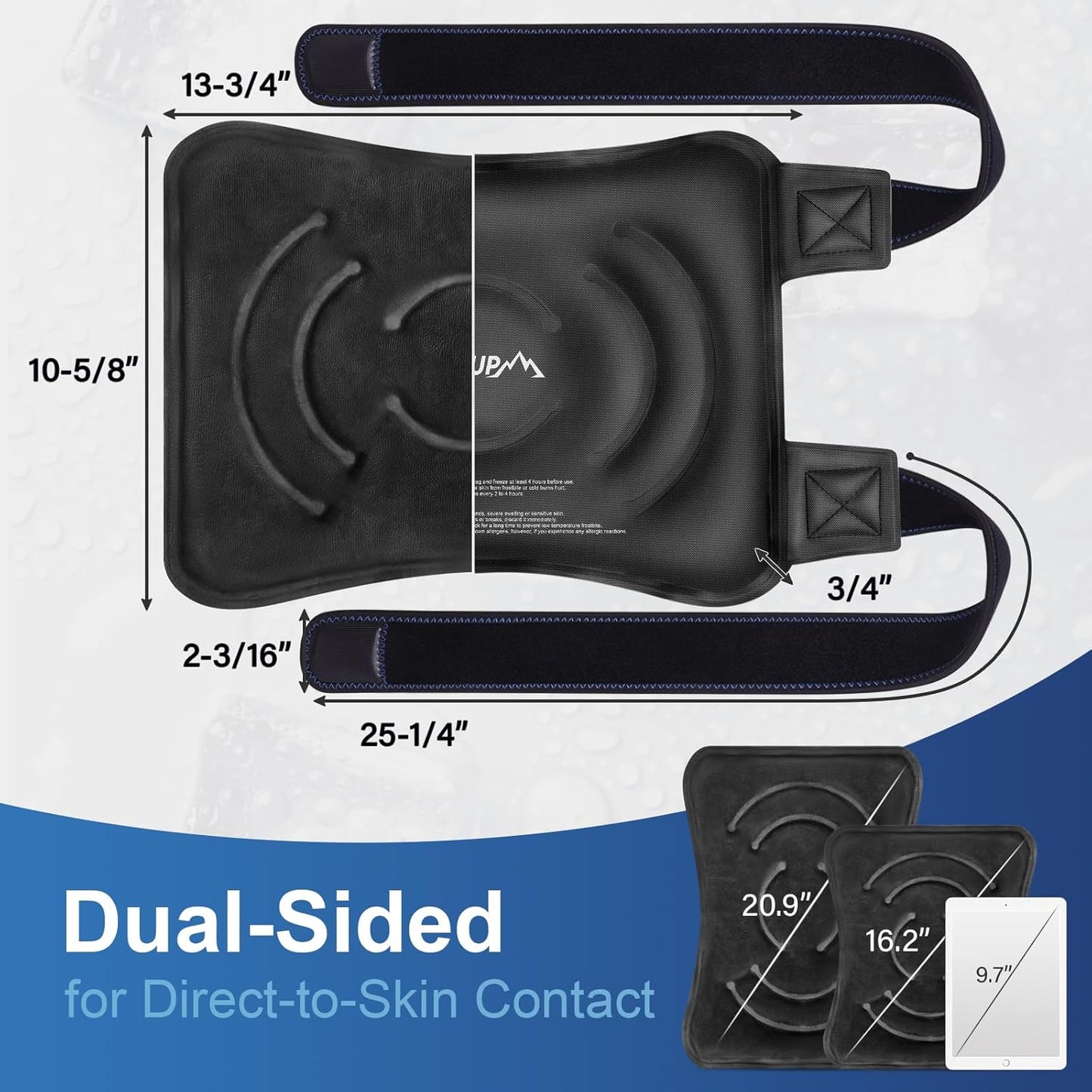 large-reusable-knee-ice-pack-wrap-for-pain-relief---flexible-gel-cold-pack-for-injuries-on-knee-back-shoulder-elbow-and-leg---2-pack-in-black-4