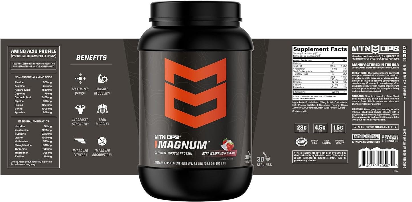mtn-ops-magnum-strawberries-cream-protein-powder---30-servings-23g-whey-isolate-protein-bcaas-zero-sugar-gluten-free-2