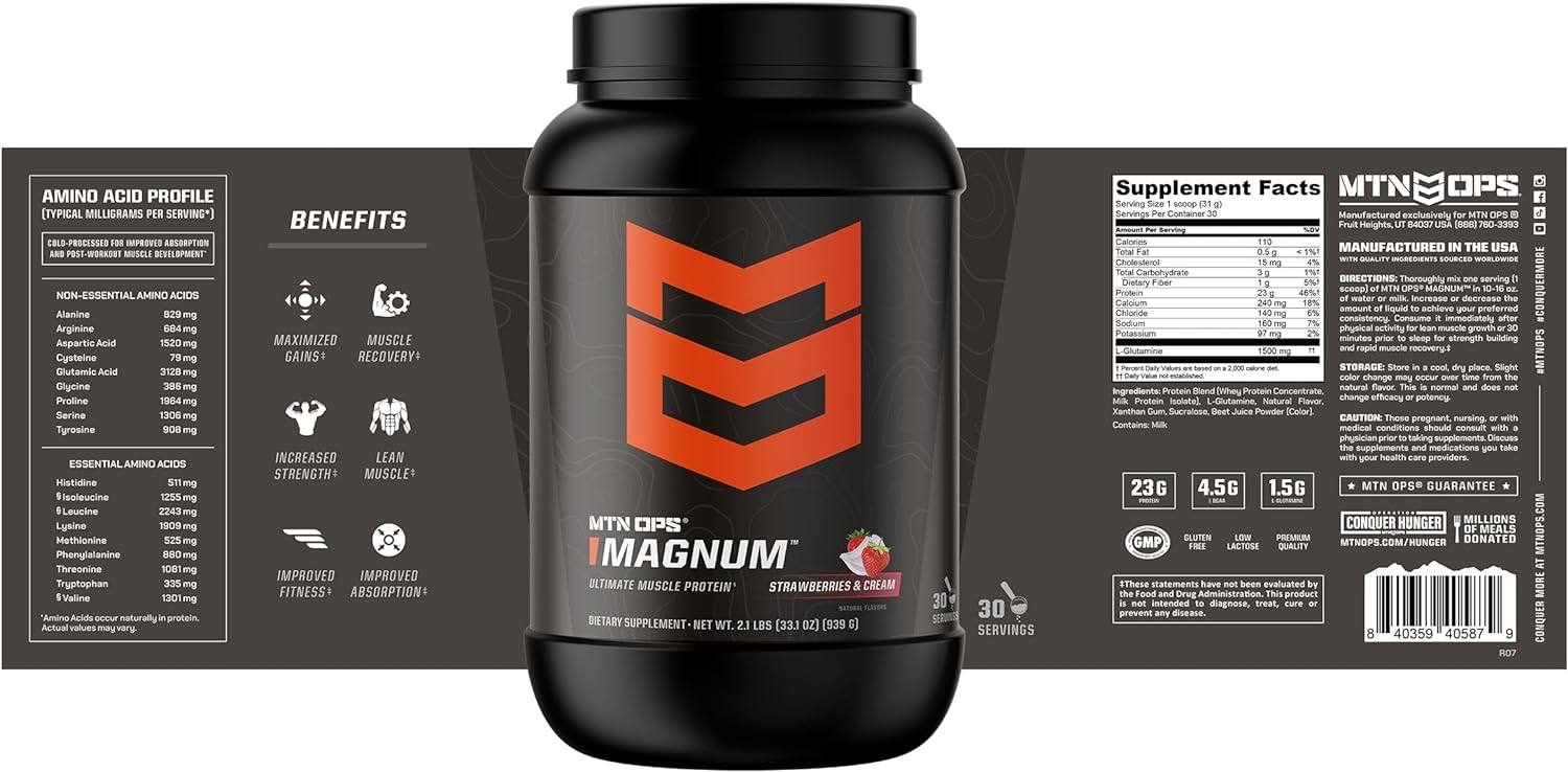 mtn-ops-magnum-strawberries-cream-protein-powder---30-servings-23g-whey-isolate-protein-bcaas-zero-sugar-gluten-free-2