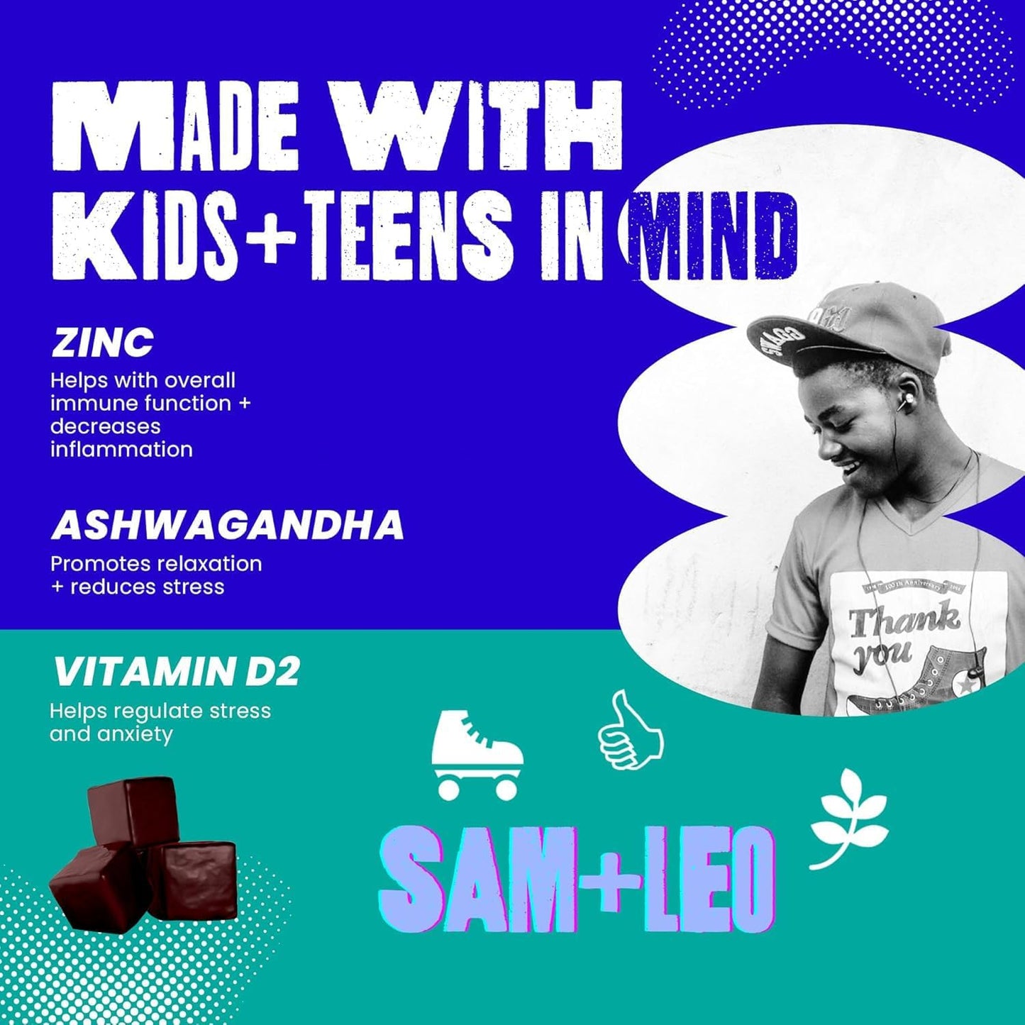 samleo-relax-cherry-gummies---natural-calm-relaxation-for-teens-and-kids-with-ashwagandha-vitamin-d2-zinc---vegan---60-count-4