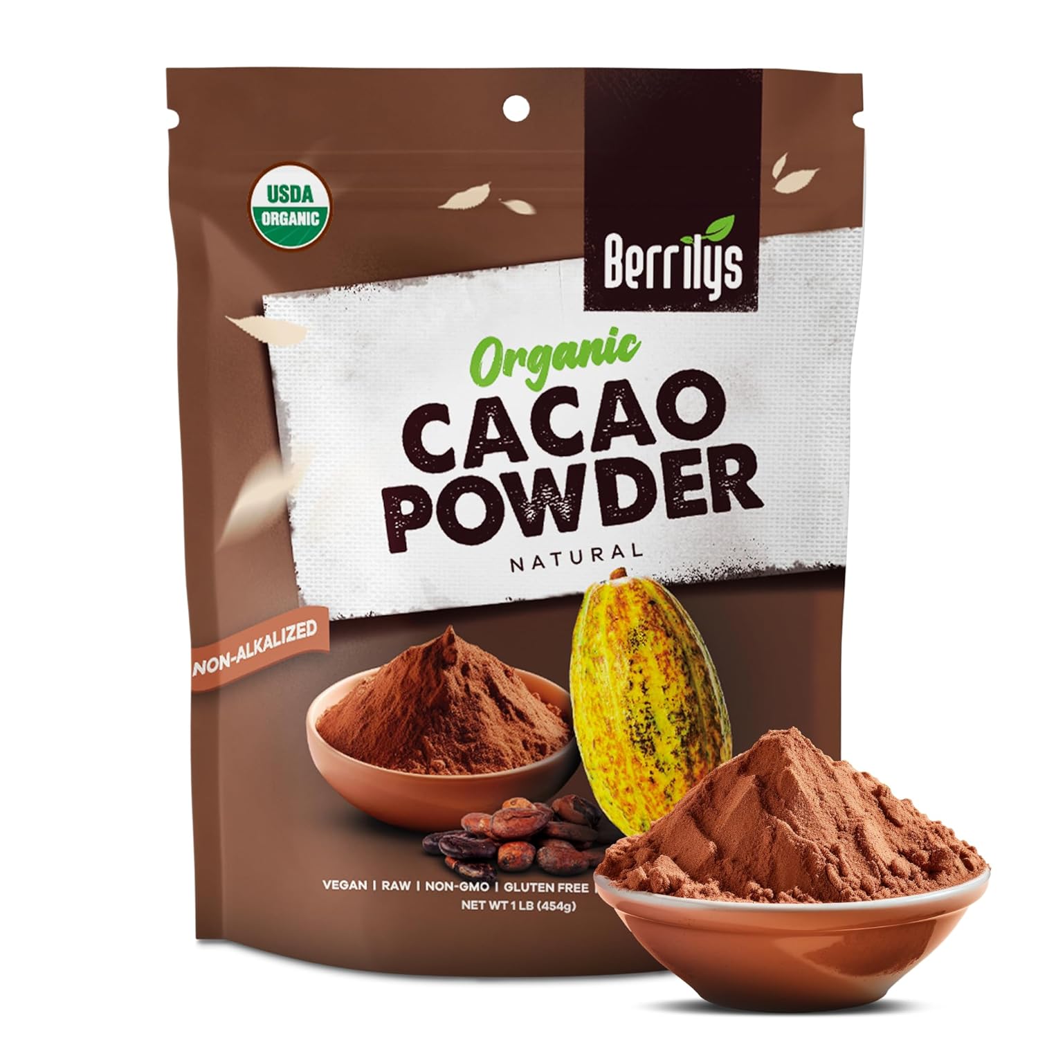 usda-certified-organic-cacao-powder---non-alkalized-natural-cocoa-for-smoothies-baking-beverages---16-oz-1