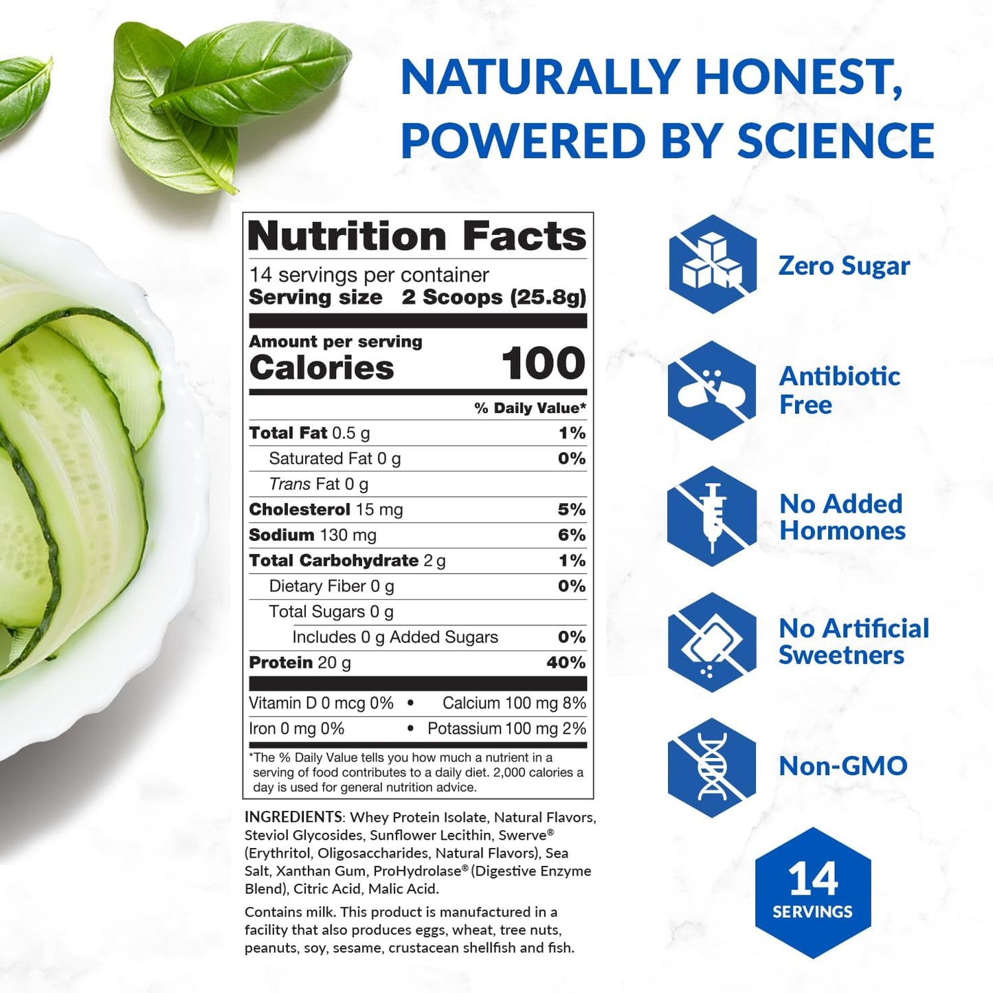BioTrust Low Carb Lite Orange Cream Protein Shake - 20g Grass-Fed Whey, 100 Calories, ProHydrolase Enzymes, Non-GMO, Soy & Gluten-Free, rBGH-Free - 14 Servings - Espot.com.au