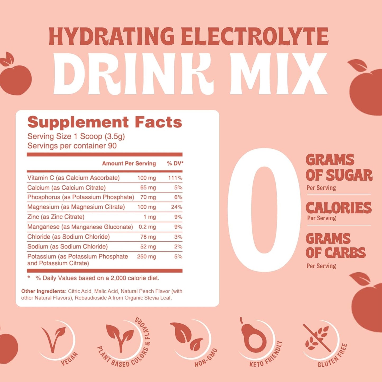 sugar-free-peach-hydration-electrolyte-powder---keto-vegan-friendly-drink-mix-zero-calories-carbs-or-artificial-ingredients---90-servings-3