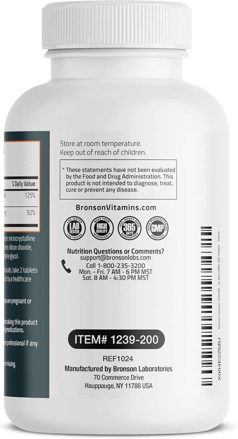 high-potency-bronson-calcium-with-vitamin-d3---1200mg-per-serving-1000-iu-non-gmo-200-tablets-5