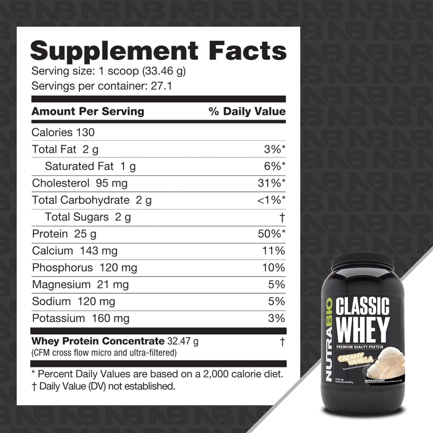 nutrabio-classic-whey-protein-powder---creamy-vanilla-flavor---25g-protein-per-serving---no-fillers-or-artificial-ingredients---2lb-size-6