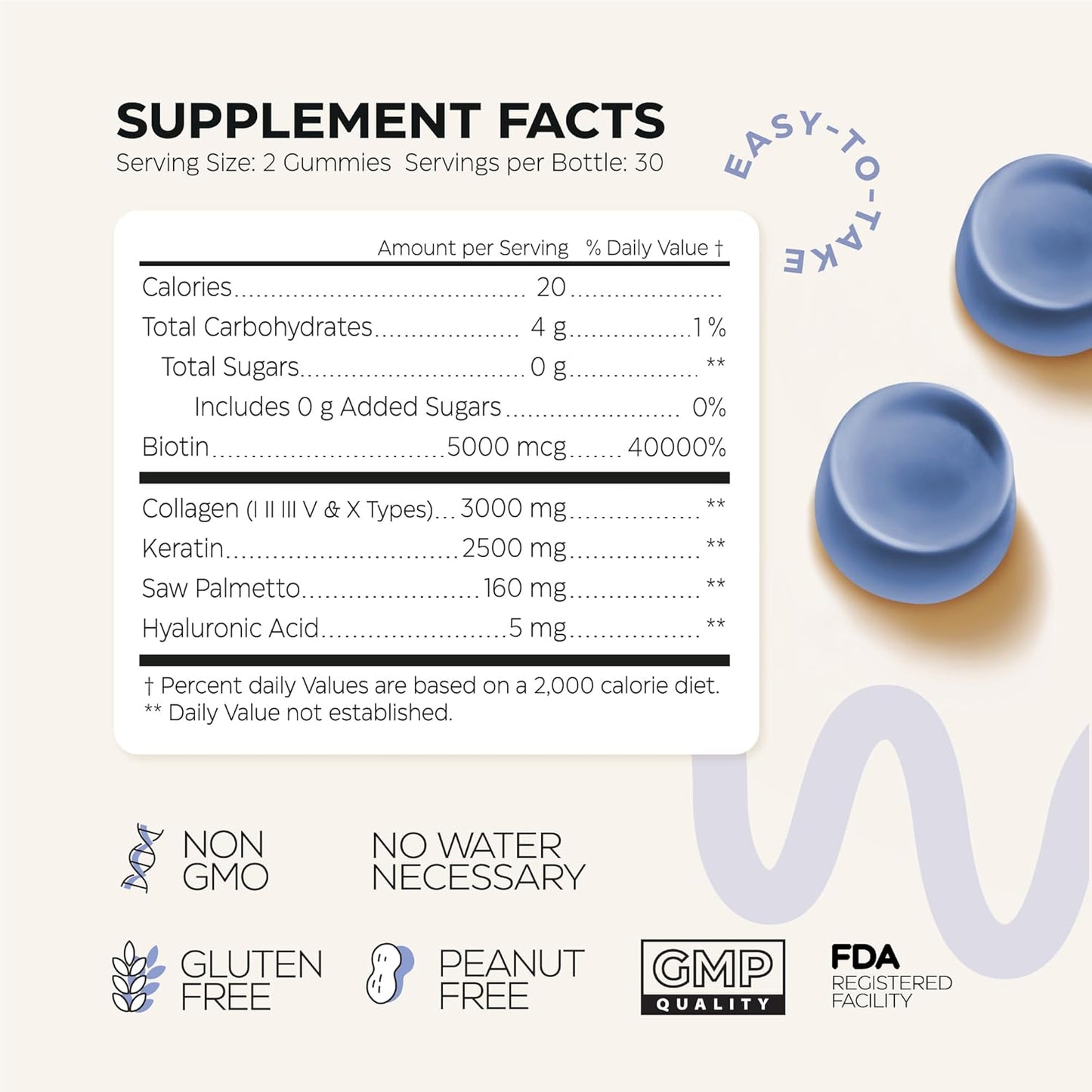collagen-peptide-gummies-for-healthy-hair-skin-nails-and-bones---hyaluronic-acid-biotin-keratin-saw-palmetto---sugar-free-and-gluten-free---men-and-womens-collagen-supplement-6