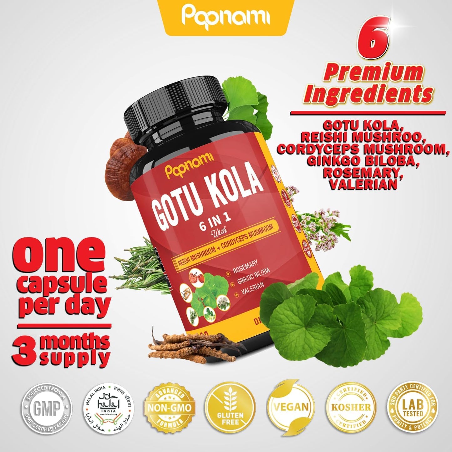 organic-gotu-kola-extract-capsules-with-reishi-cordyceps-rosemary-gingko-biloba-valerian-root---90-count---brain-immunity-skin-heart-support-for-3-months-5