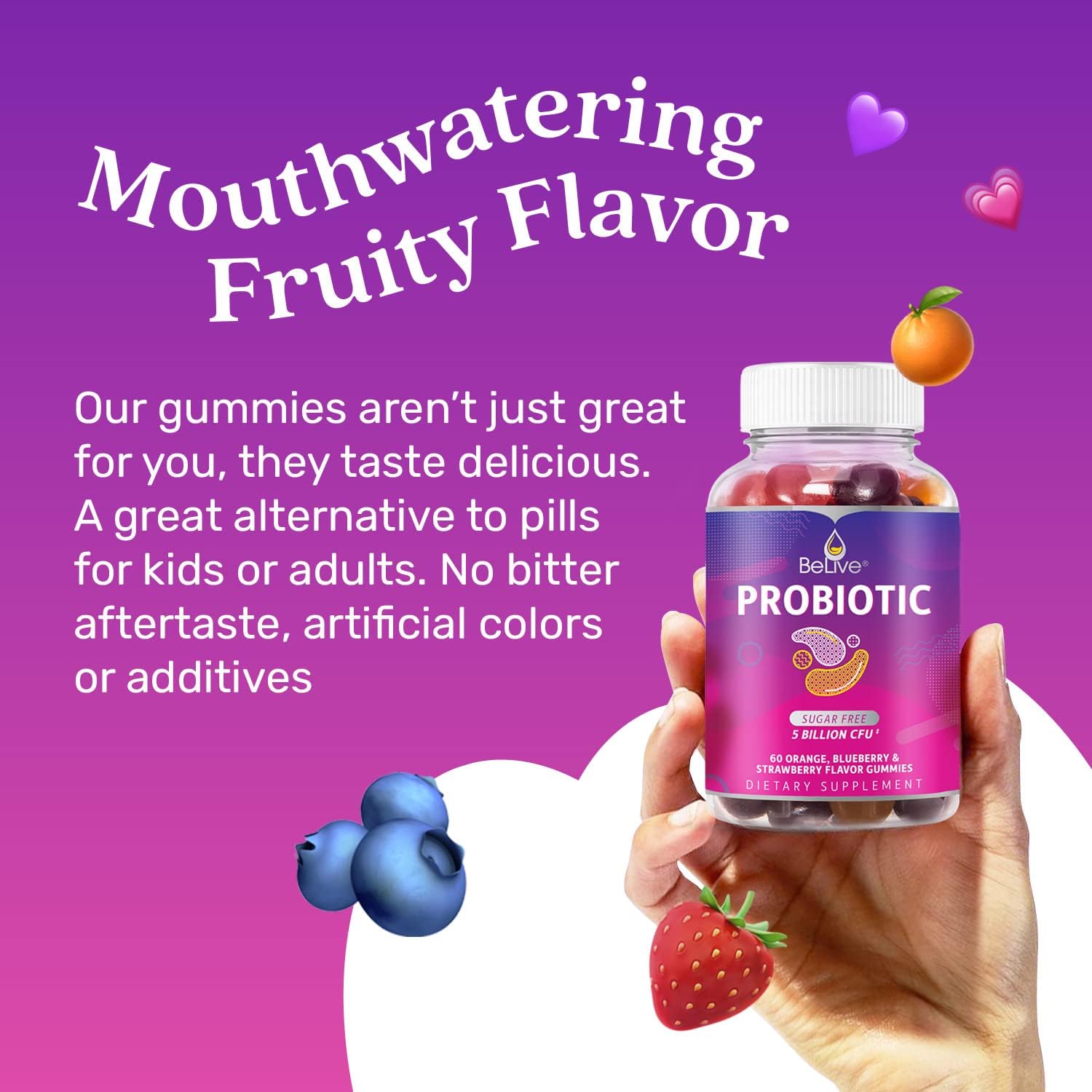 probiotic-gummies-with-5-billion-cfus-for-digestive-health---immune-support-for-men-women-kids---vegan-sugar-free---60-ct-blueberry-strawberry-orange-5