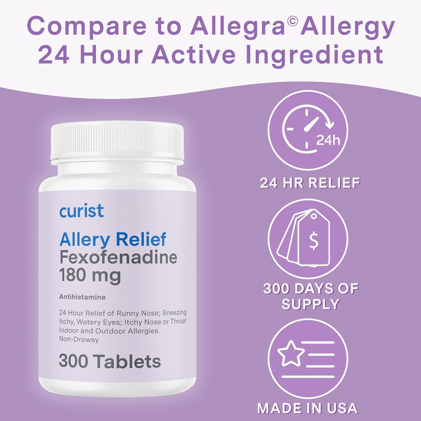 300-tablets-of-curist-fexofenadine-hydrochloride-180mg---usa-made-non-drowsy-allergy-relief-24-hr-antihistamine-tablets---generic-fexofenadine-for-all-day-strength-300-count-4