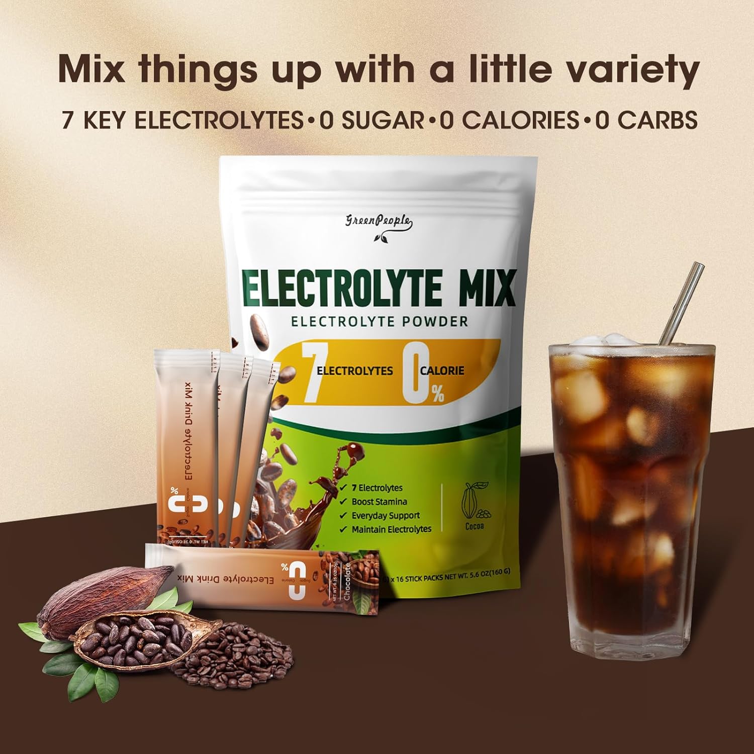 zero-sugar-electrolyte-powder-mix---cocoa-flavor---7-electrolytes---vegan-non-gmo---16-packets-for-hydration-3