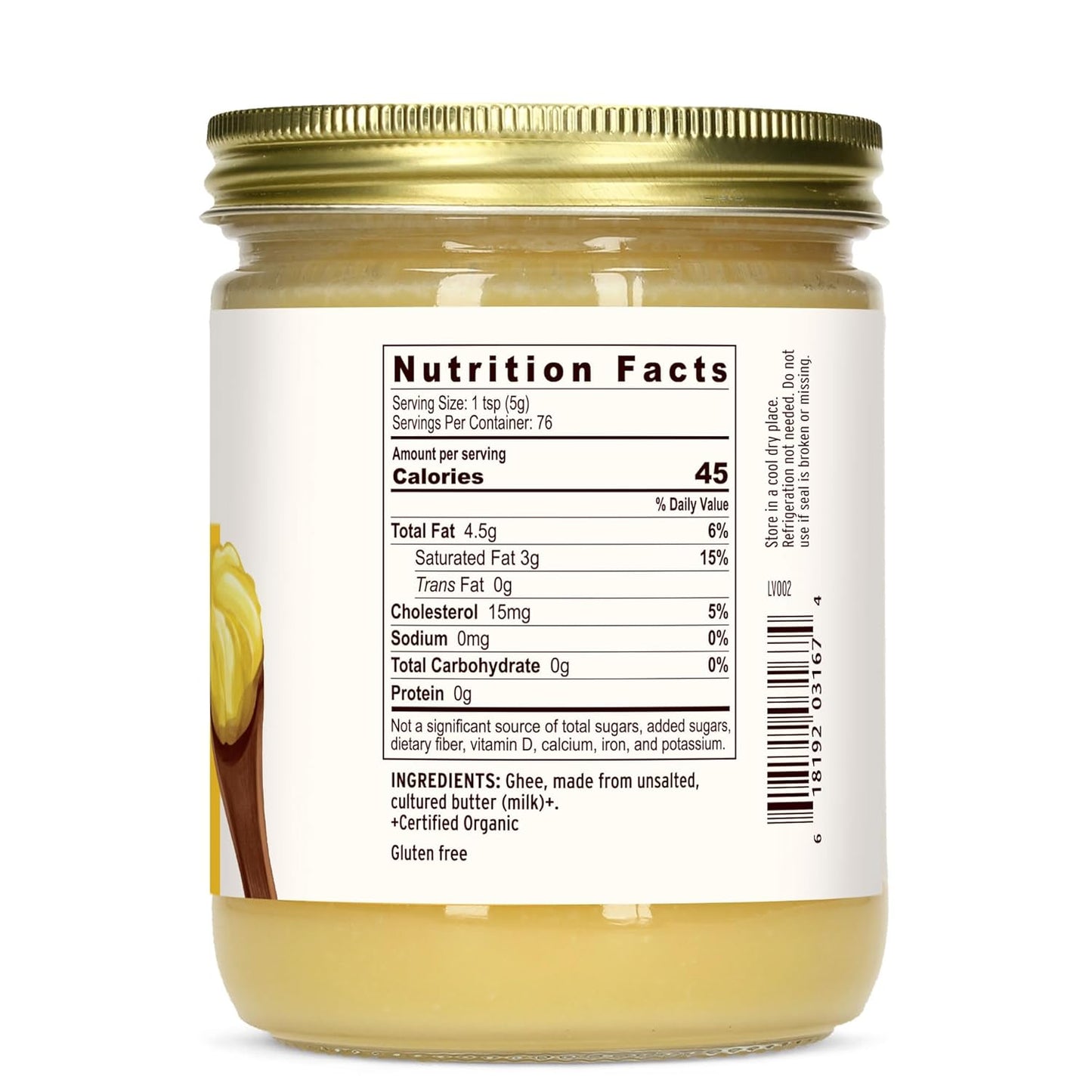 organic-grass-fed-ghee---original-cultured-clarified-butter---ideal-oil-butter-substitute-for-cooking-baking---134-oz---non-gmo-gluten-free-vegan-3