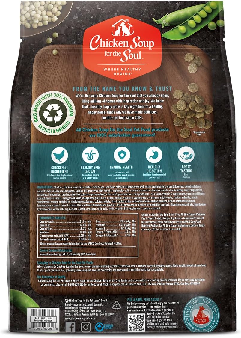 grain-free-chicken-pea-sweet-potato-dry-dog-food---real-ingredients-no-artificial-flavors---all-life-stages---25-lb-bag-2