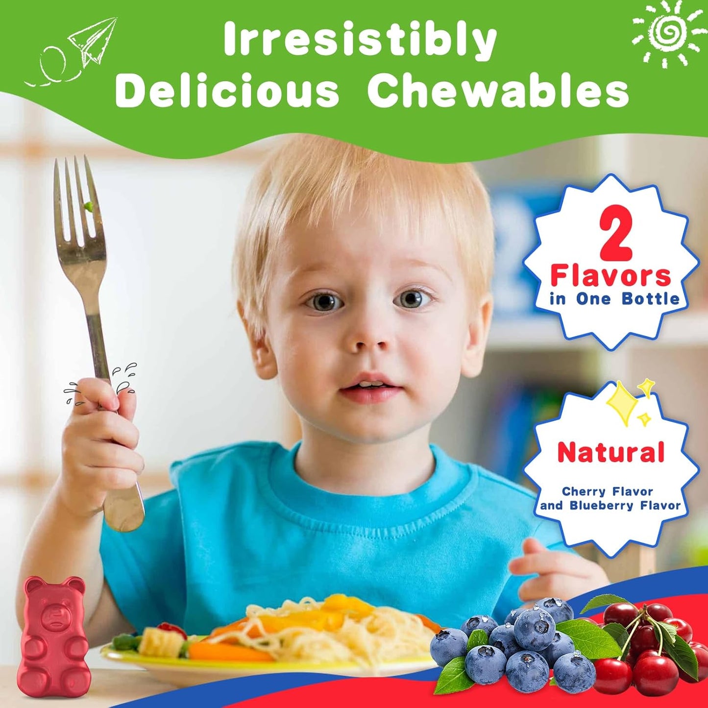 sugar-free-kids-magnesium-gummies-with-vitamin-b6-d3-passion-flower-l-theanine---chewable-calm-supplement-for-sleep-mood-relaxation---60-chews-5