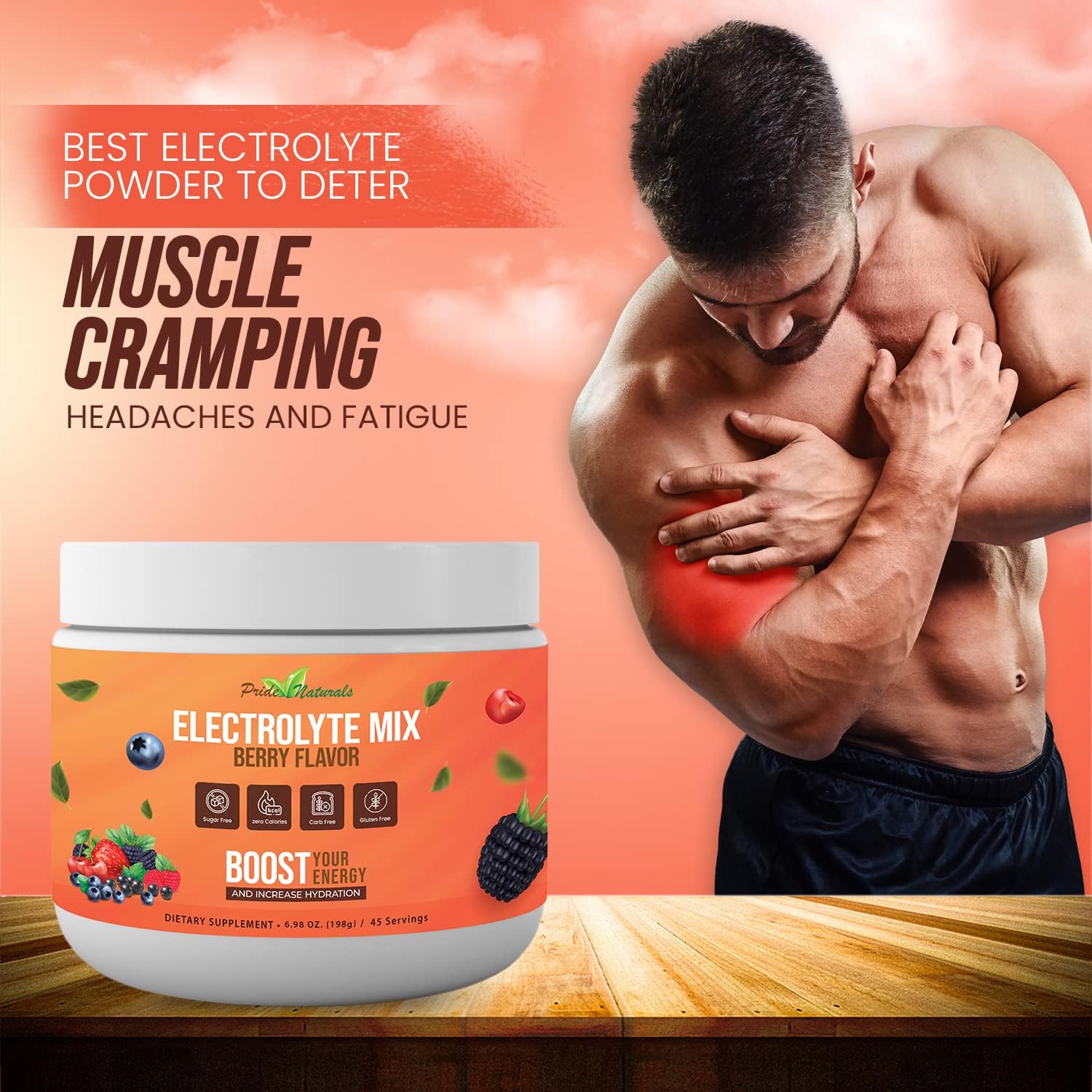 pride-naturals-electrolyte-powder---sugar-free-gluten-free-hydration-beverage-for-workout-recovery-vegan-with-immune-boosting-vitamins-berry-flavor-198g-7