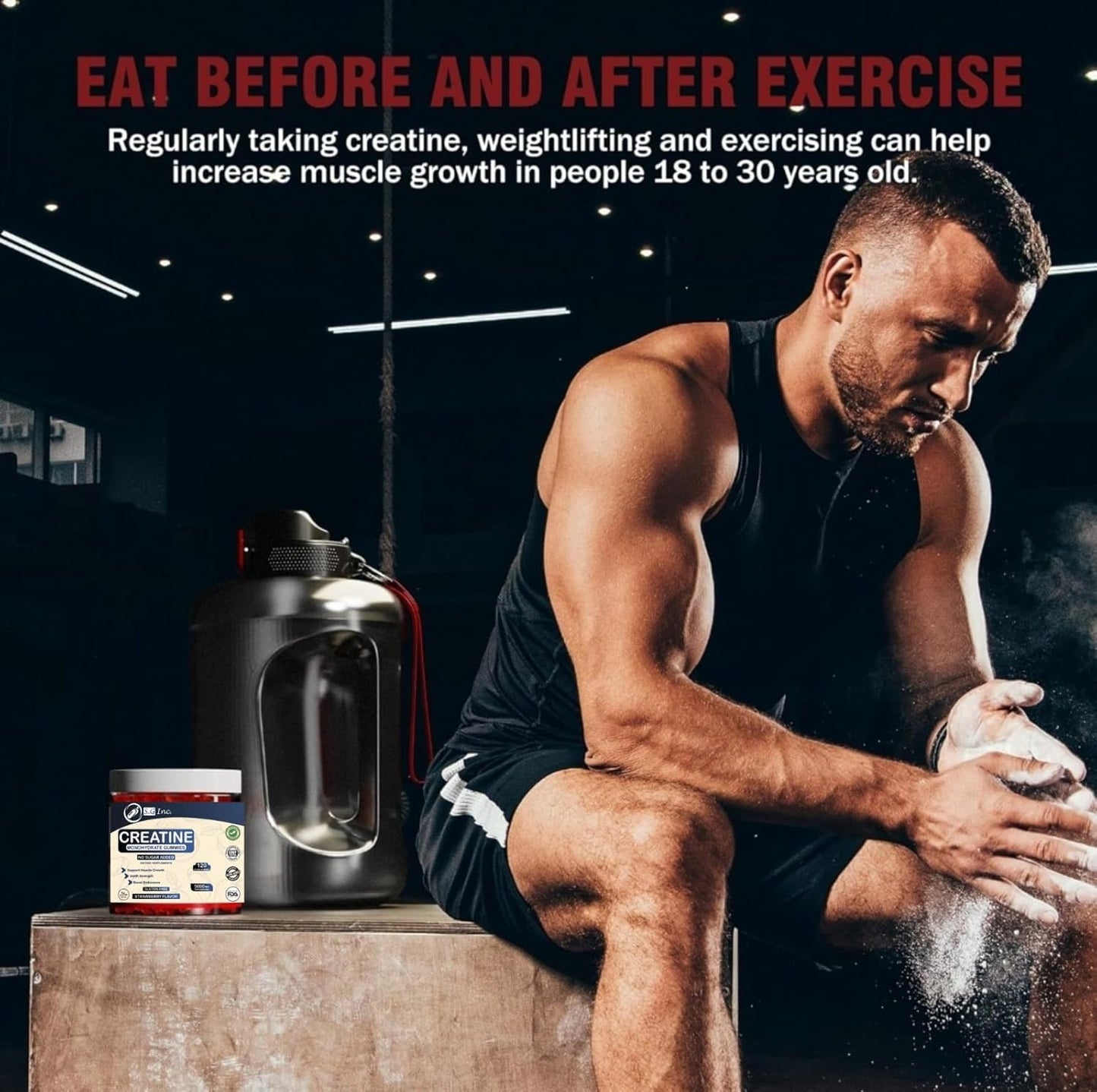 sugar-free-creatine-monohydrate-gummies-for-muscle-support---pre-workout-energy-boost---strawberry-flavored---120-gummies-for-men-women-by-sg-inc-8