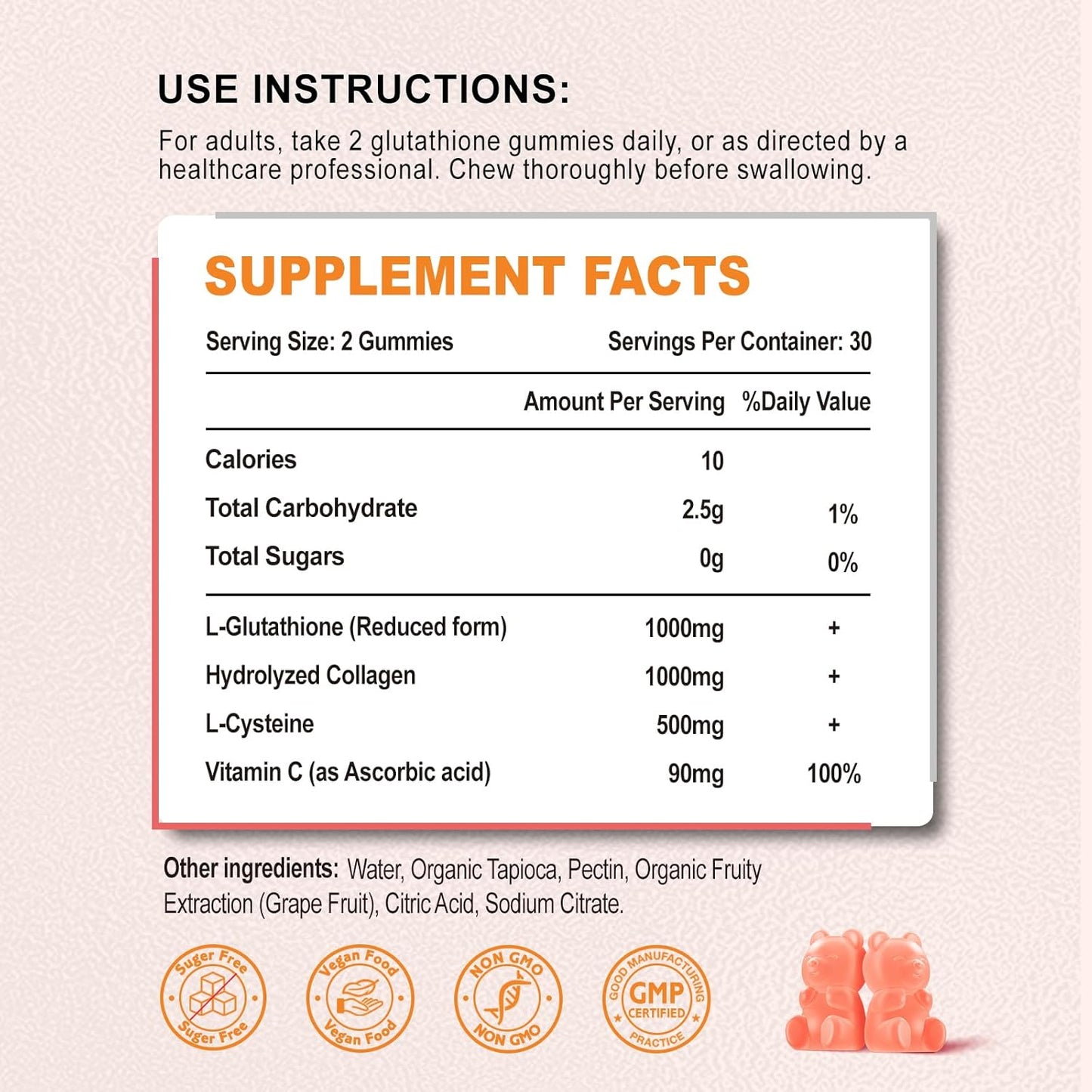 glutathione-collagen-gummies-with-vitamin-c---vegan-anti-aging-supplement-for-hair-skin-nails-muscles-joints---sugar-free-grape-flavor---60-count-2