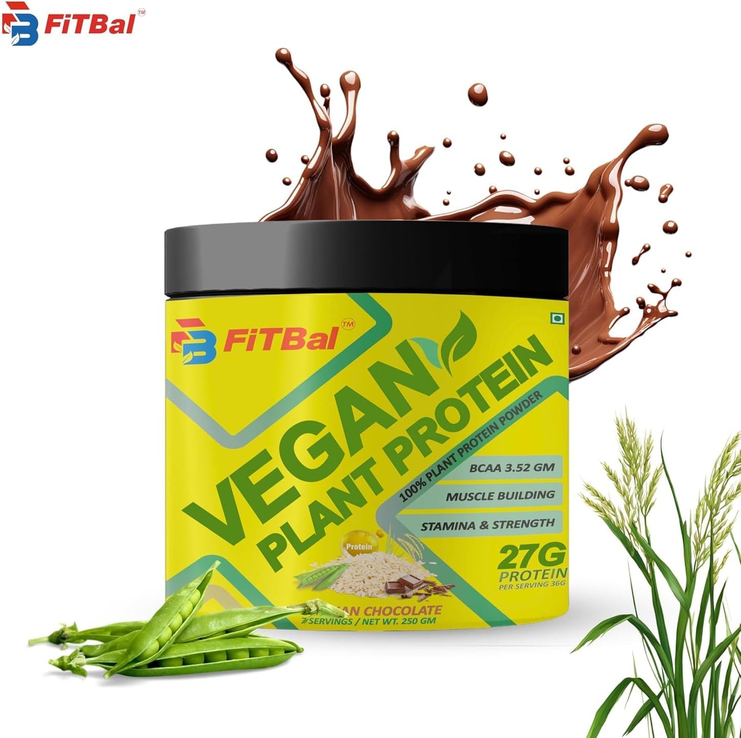 fitbal-vegan-plant-protein-powder---pea-brown-rice-protein-blend-250g-7-servings-27g-protein-per-serving-435g-glutamine-353g-bcaas-high-quality-plant-based-supplement-6