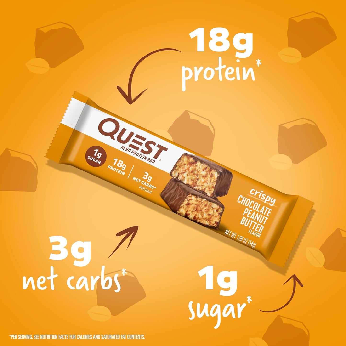 quest-nutrition-crispy-chocolate-peanut-butter-hero-protein-bar---high-protein-low-sugar-gluten-free-keto-friendly-snack---12-count-2
