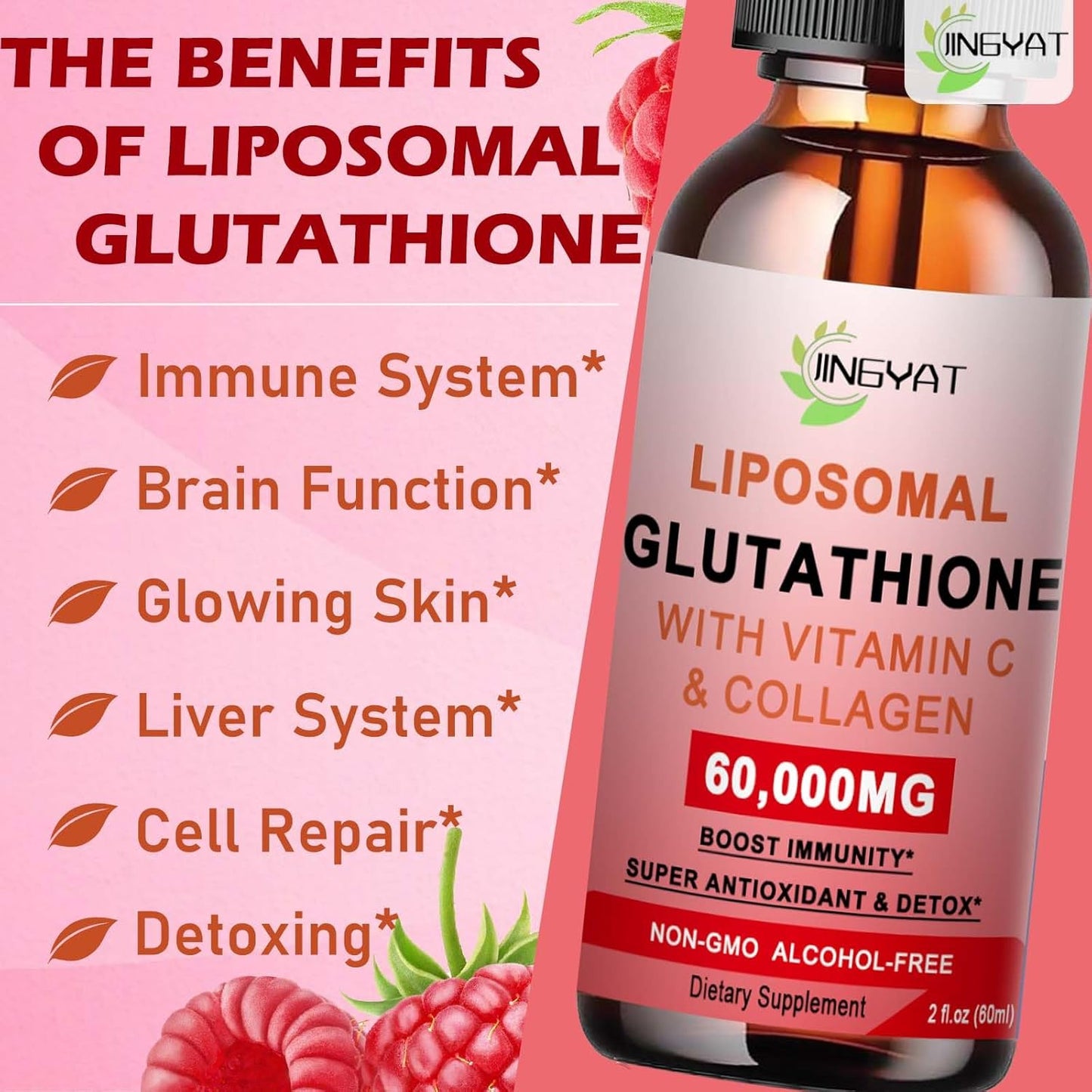 Liposomal Glutathione Liquid Drops with Vitamin C, Collagen, Milk Thistle - Non-GMO Antioxidant Supplement for Immune System, Aging Defense, Detox - High Absorption & Alcohol-Free - Espot.com.au