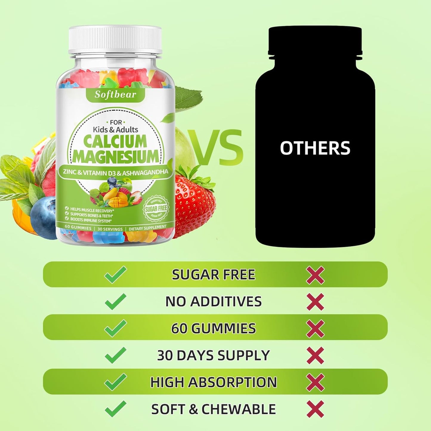 vegan-calcium-magnesium-zinc-gummies-with-vitamin-d3-for-bone-strength---mixed-fruit-flavor---60-chewable-gummies---softbear-womens-supplement-7