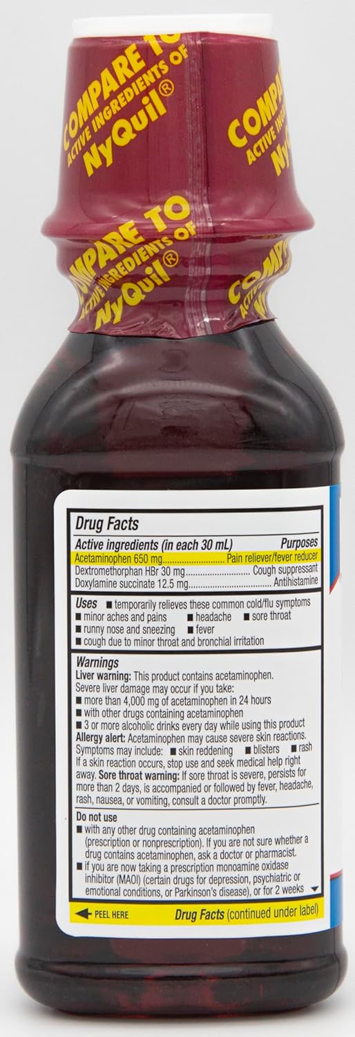 nighttime-cold-and-flu-relief-liquid-cherry-flavor-8oz---3-pack---acetaminophen-pain-reliever---high-quality-choice-8