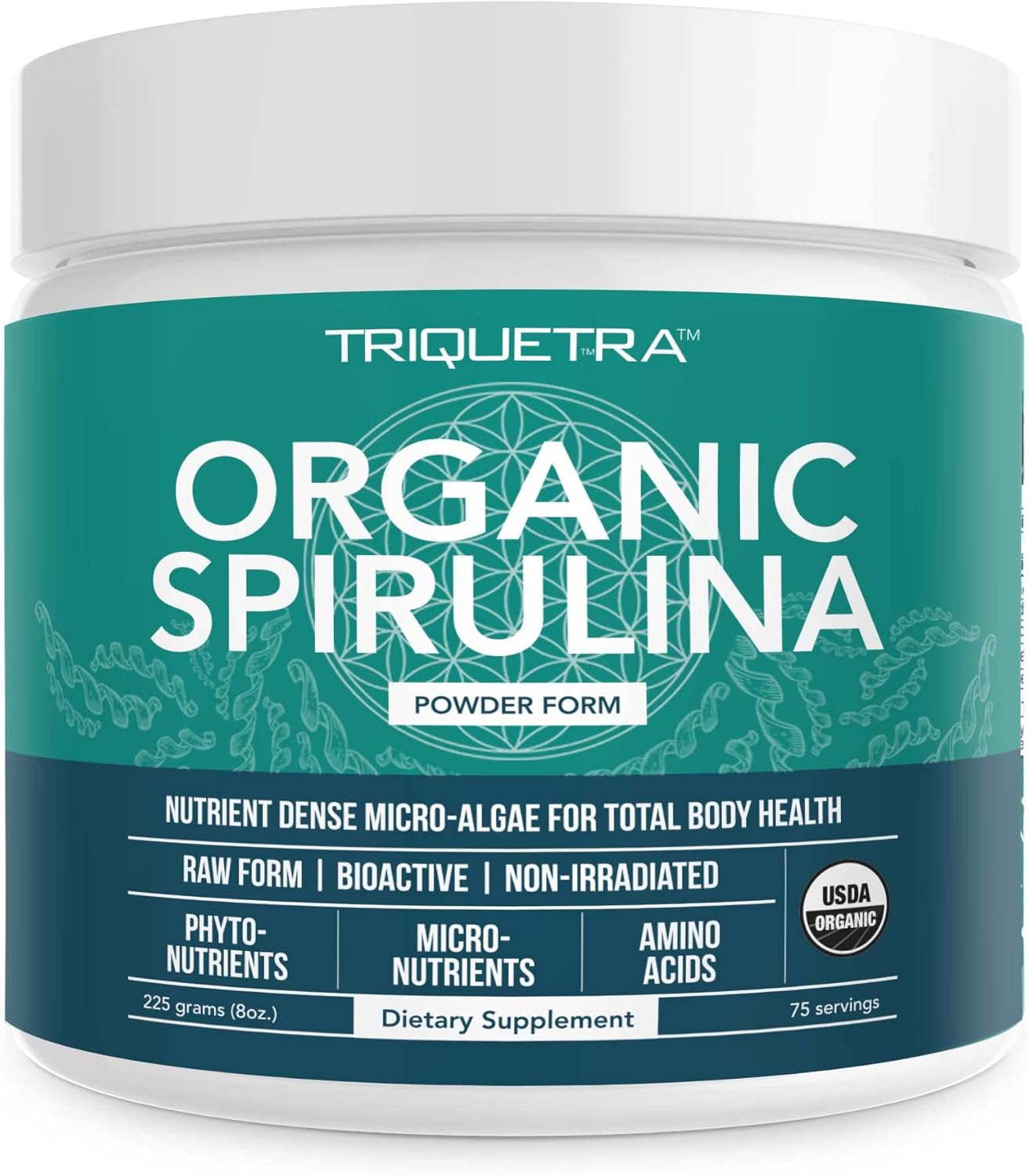 premium-parry-organic-spirulina-powder---highest-nutrient-density-non-irradiated-4-organic-certifications-vegan-farming-process---75-servings-8-oz-1