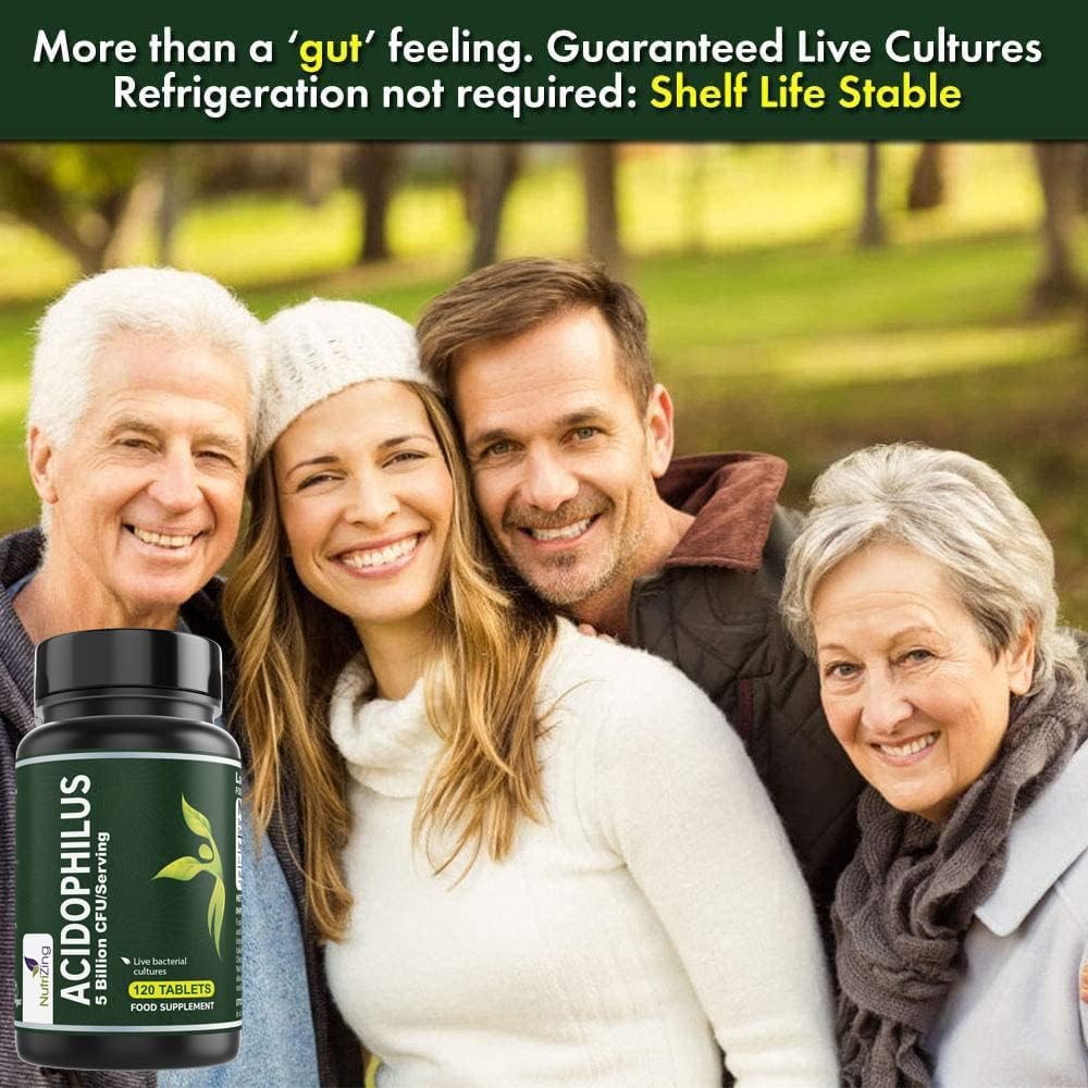 High Strength Lactobacillus Acidophilus Supplement - 5 Billion CFU per Serving for Gut Health and Digestive Support - Espot.com.au