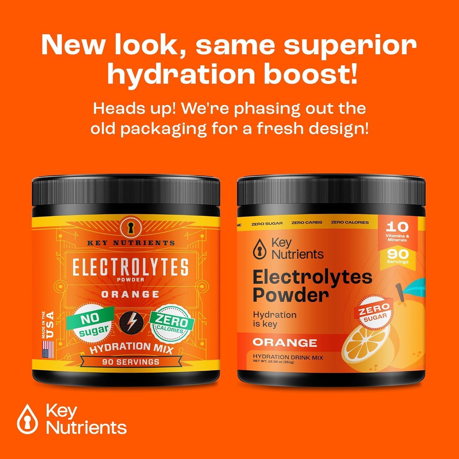 Tangy Orange Multivitamin Electrolyte Powder - Energy & Endurance Hydration Supplement - No Sugar, No Calories - 90 Servings - Made in USA - Espot.com.au
