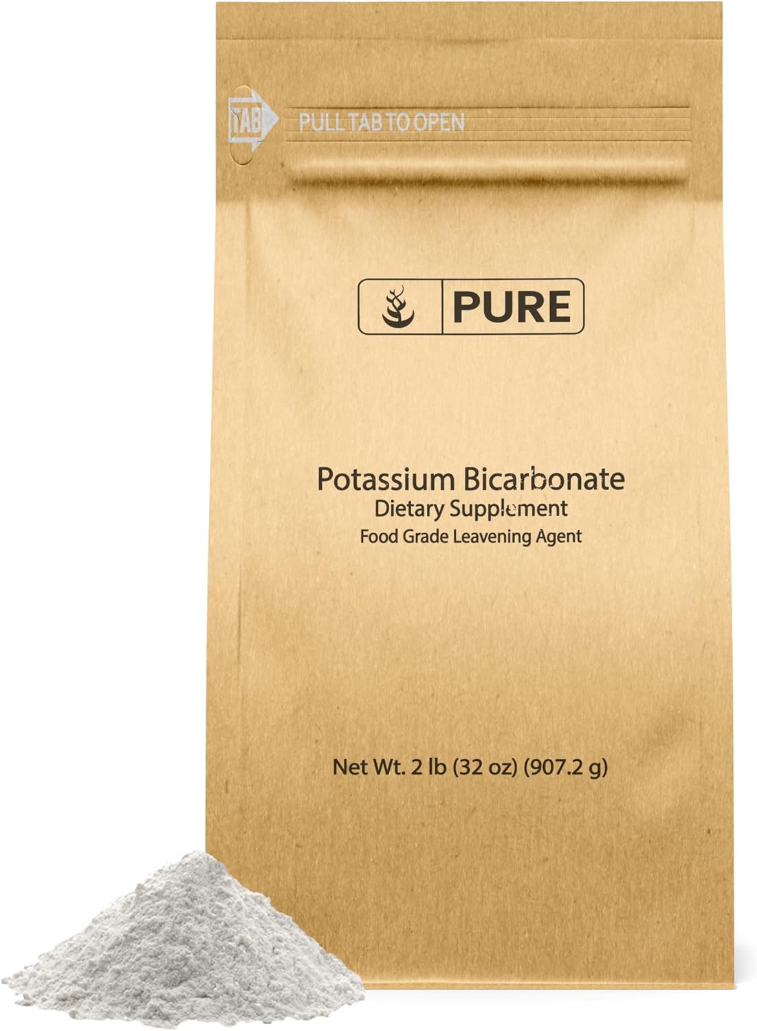 2 lb Potassium Bicarbonate - Pure Original Ingredients for Natural Electrolyte & Leavening - Food Safe - Espot.com.au