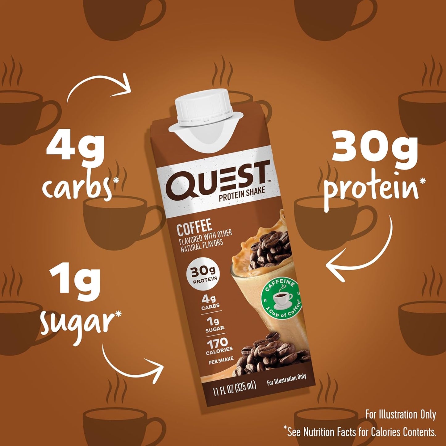 quest-nutrition-coffee-protein-shake---30g-protein-4g-carb-1g-sugar-gluten-free-keto-friendly---4-count-pack-of-3-2