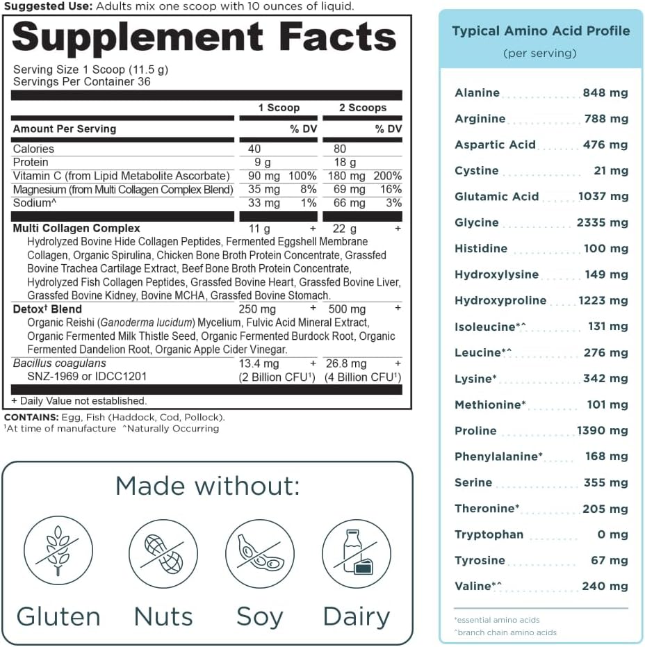 advanced-multi-collagen-powder-organic-supergreens-detox-cleanse-bundle---unflavored-collagen-greens-flavor-36-servings-25-servings-2