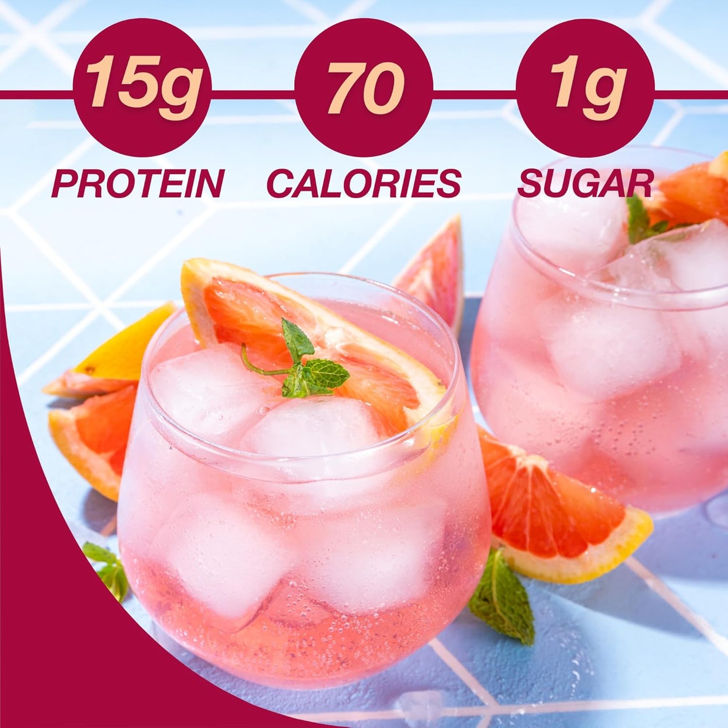 pink-lemonade-high-protein-collagen-drink-mix---fat-free-low-sugar-powdered-drink-for-energy-boost-and-hydration---25-servings-2