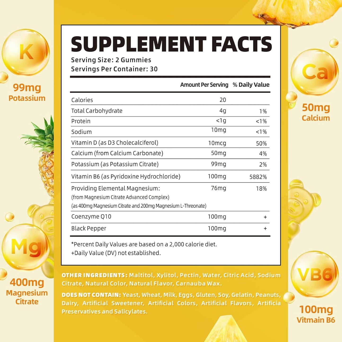 vegan-sugar-free-potassium-gummies-with-magnesium-vitamin-b6-coq10-for-leg-cramps-muscle-health---pineapple-flavor---60-gummies-2